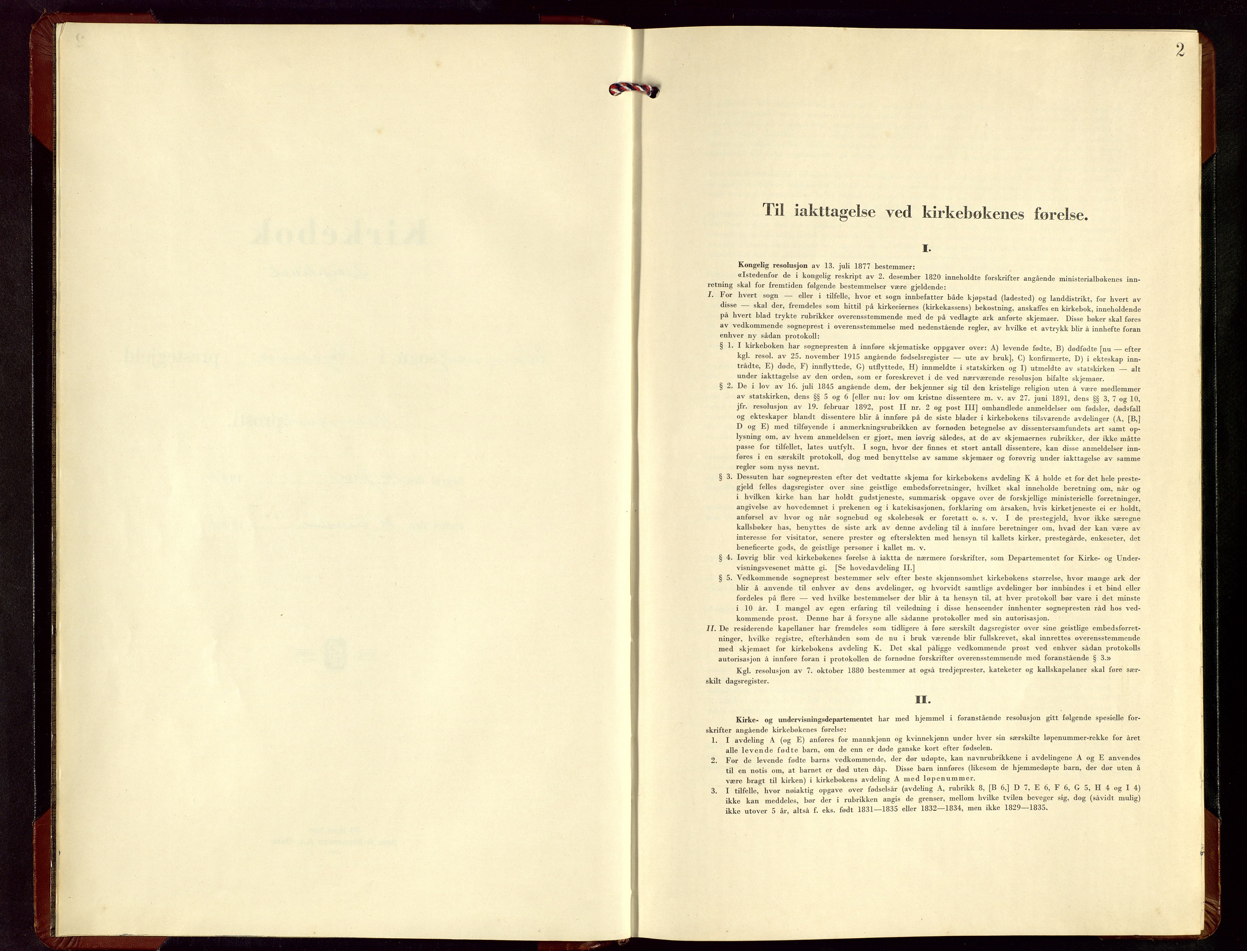 Kopervik sokneprestkontor, AV/SAST-A-101850/H/Ha/Hab/L0011: Klokkerbok nr. B 11, 1949-1964, s. 2