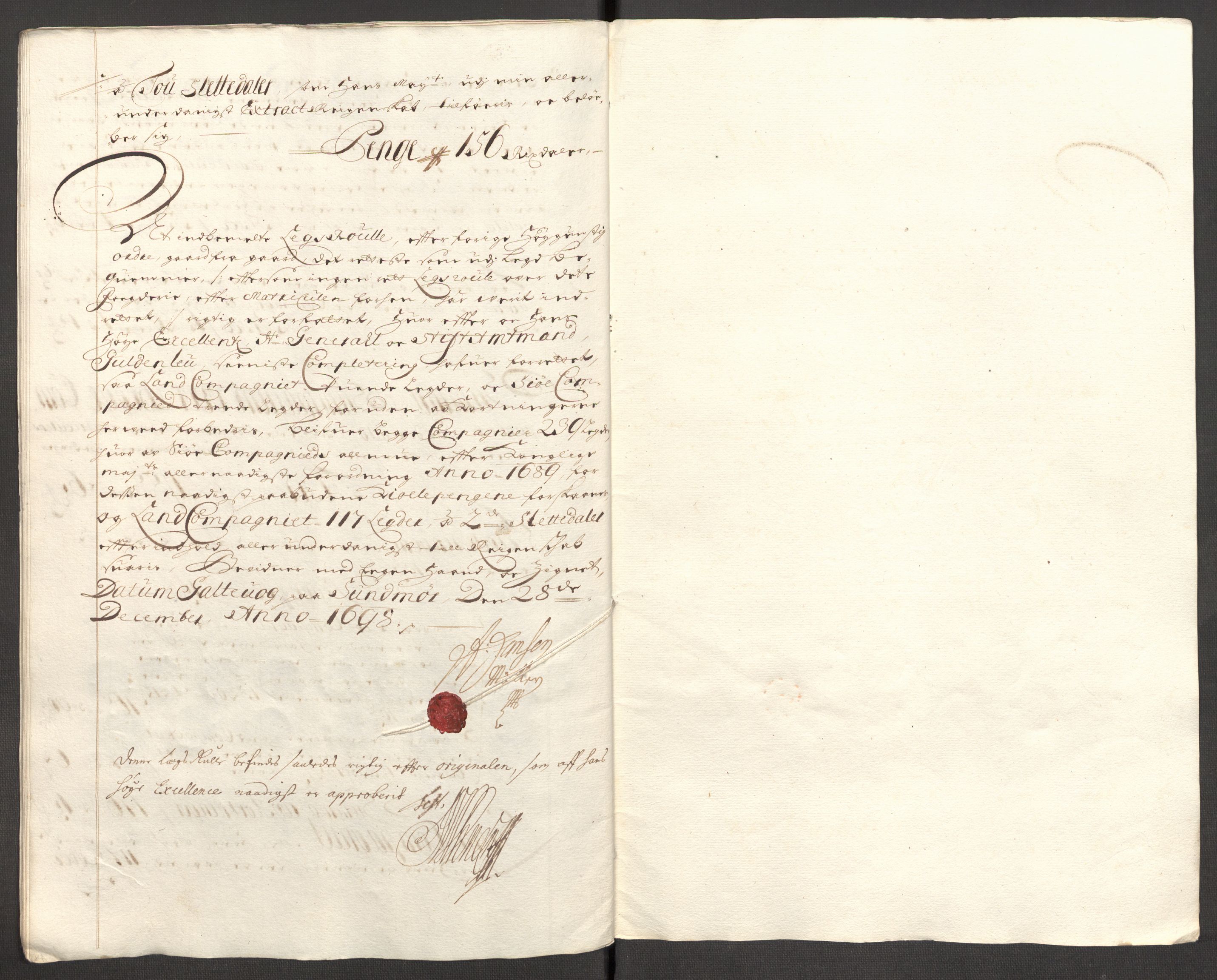 Rentekammeret inntil 1814, Reviderte regnskaper, Fogderegnskap, AV/RA-EA-4092/R54/L3556: Fogderegnskap Sunnmøre, 1696-1698, s. 326