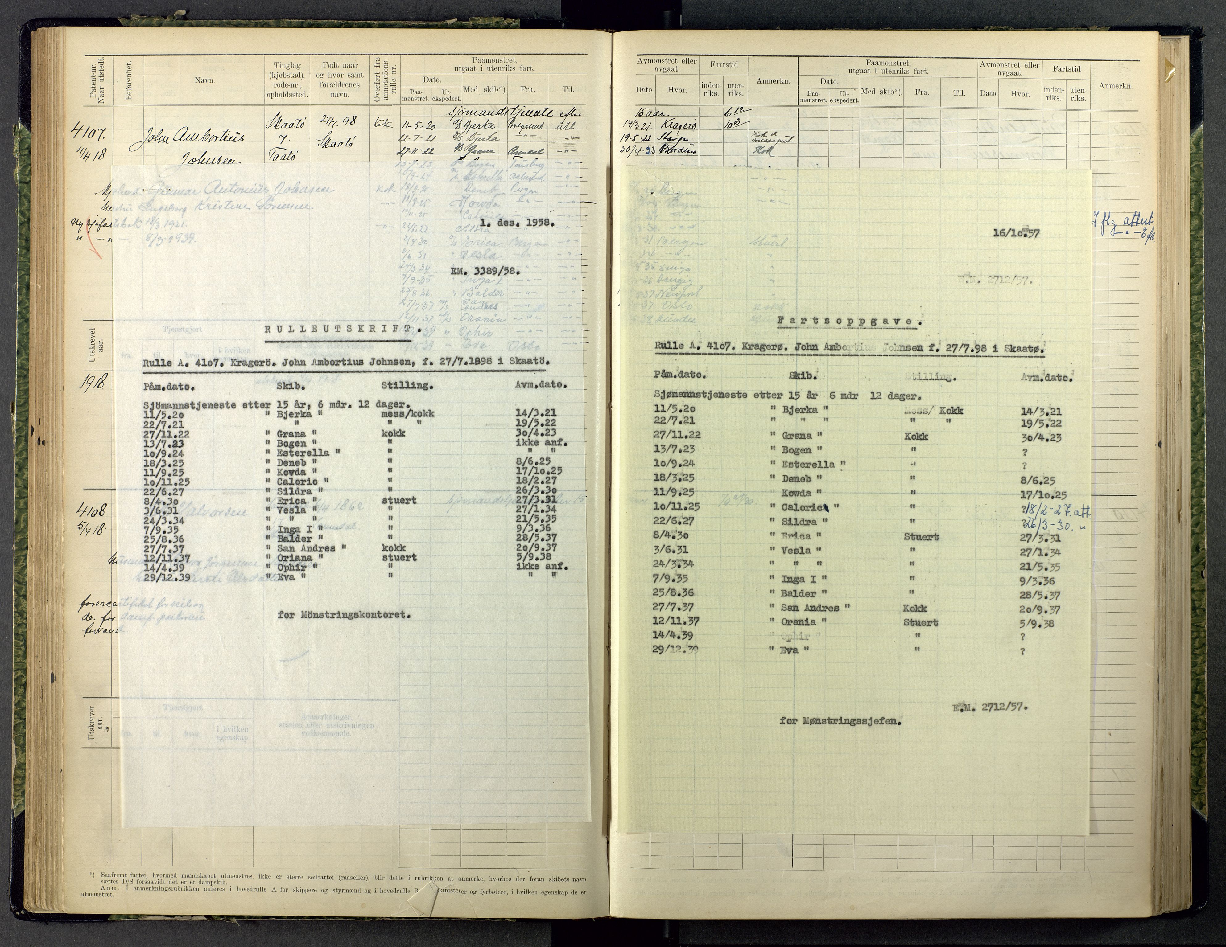 Kragerø innrulleringskontor, AV/SAKO-A-830/F/Fc/L0011: Hovedrulle, 1914-1948, s. 135