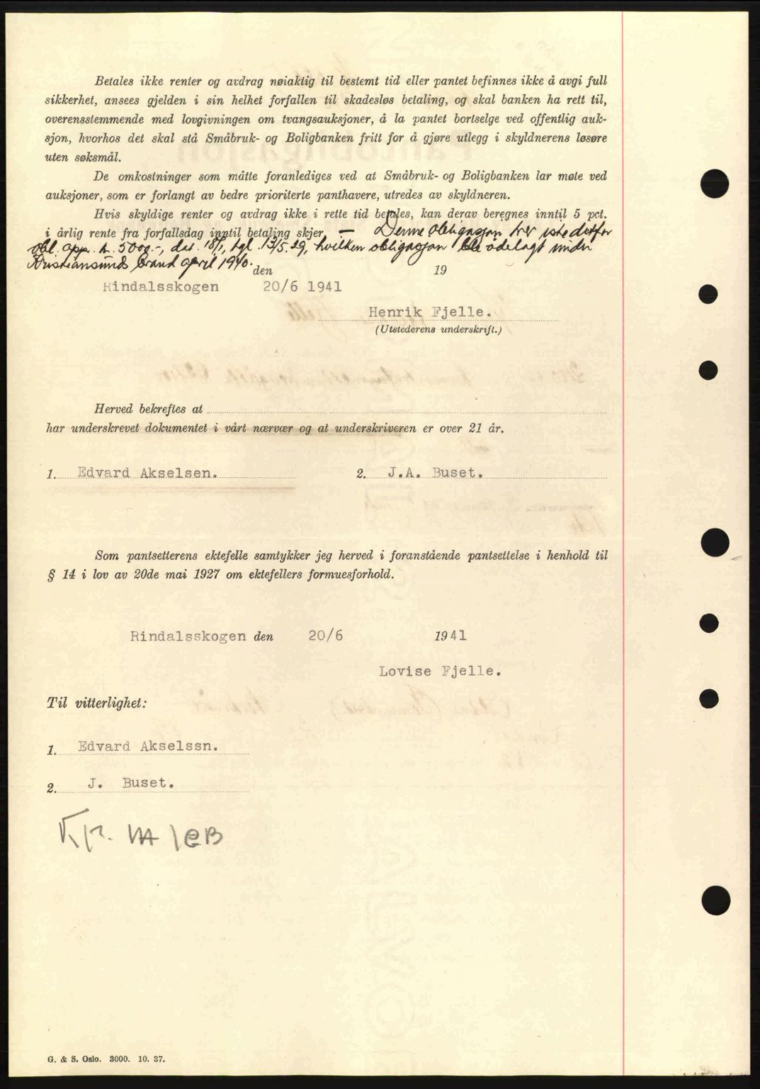 Nordmøre sorenskriveri, AV/SAT-A-4132/1/2/2Ca: Pantebok nr. B88, 1941-1942, Dagboknr: 1502/1941