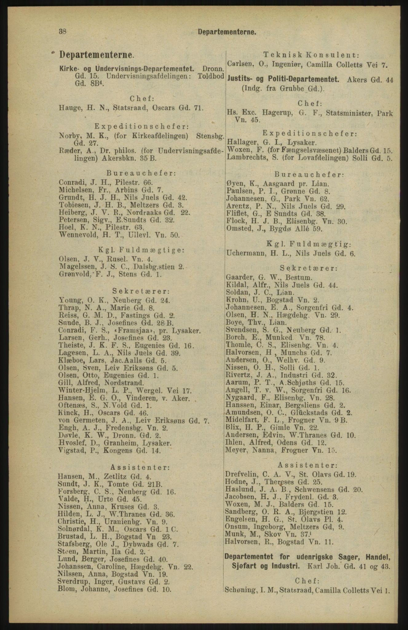 Kristiania/Oslo adressebok, PUBL/-, 1904, s. 38