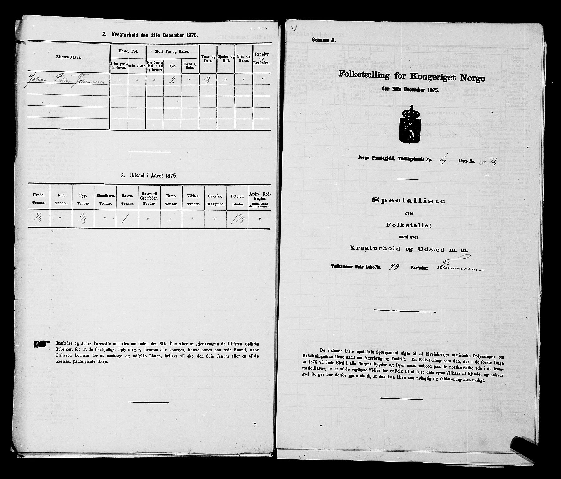 RA, Folketelling 1875 for 0116P Berg prestegjeld, 1875, s. 663