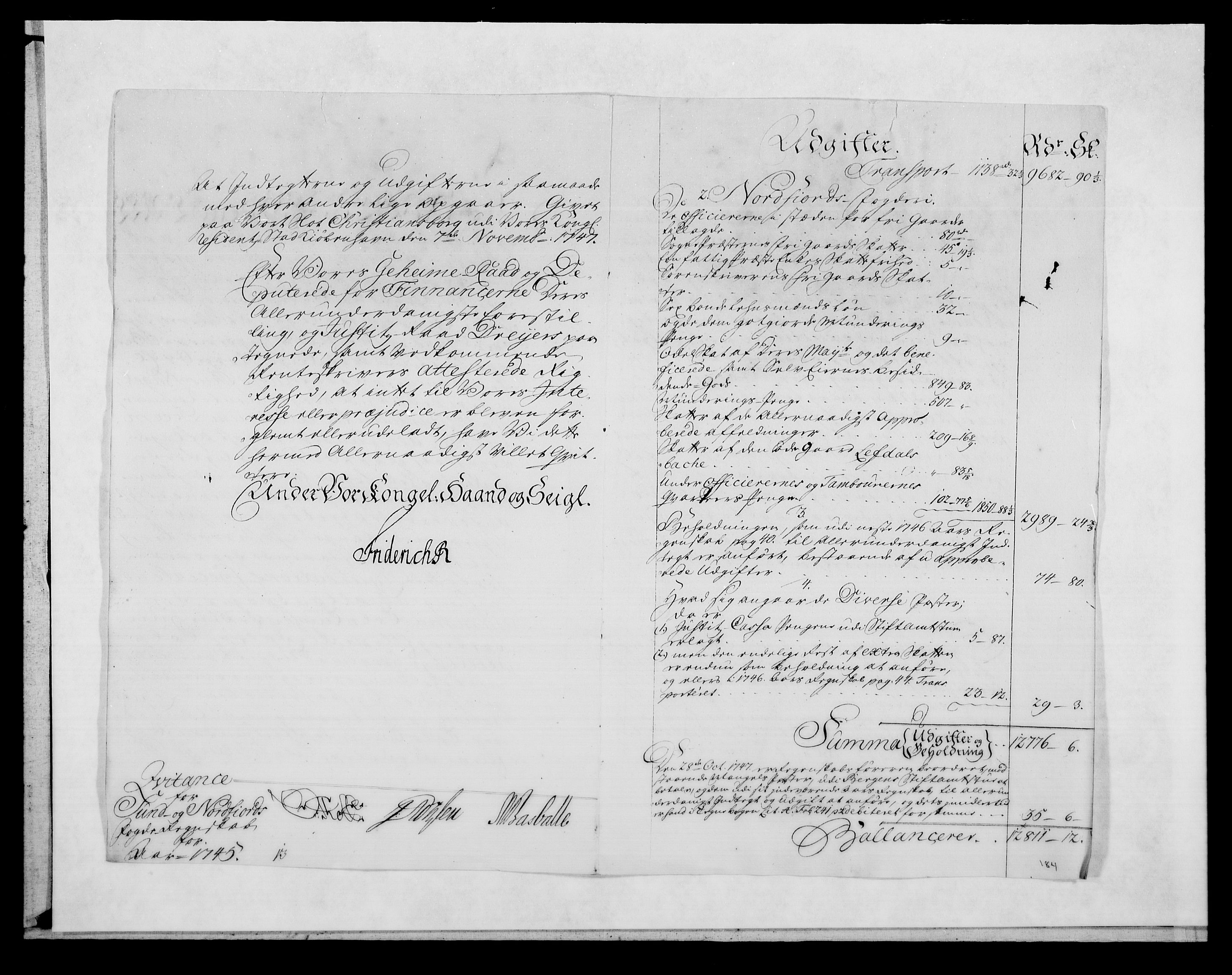 Rentekammeret inntil 1814, Reviderte regnskaper, Fogderegnskap, AV/RA-EA-4092/R53/L3471: Fogderegnskap Sunn- og Nordfjord, 1745, s. 30