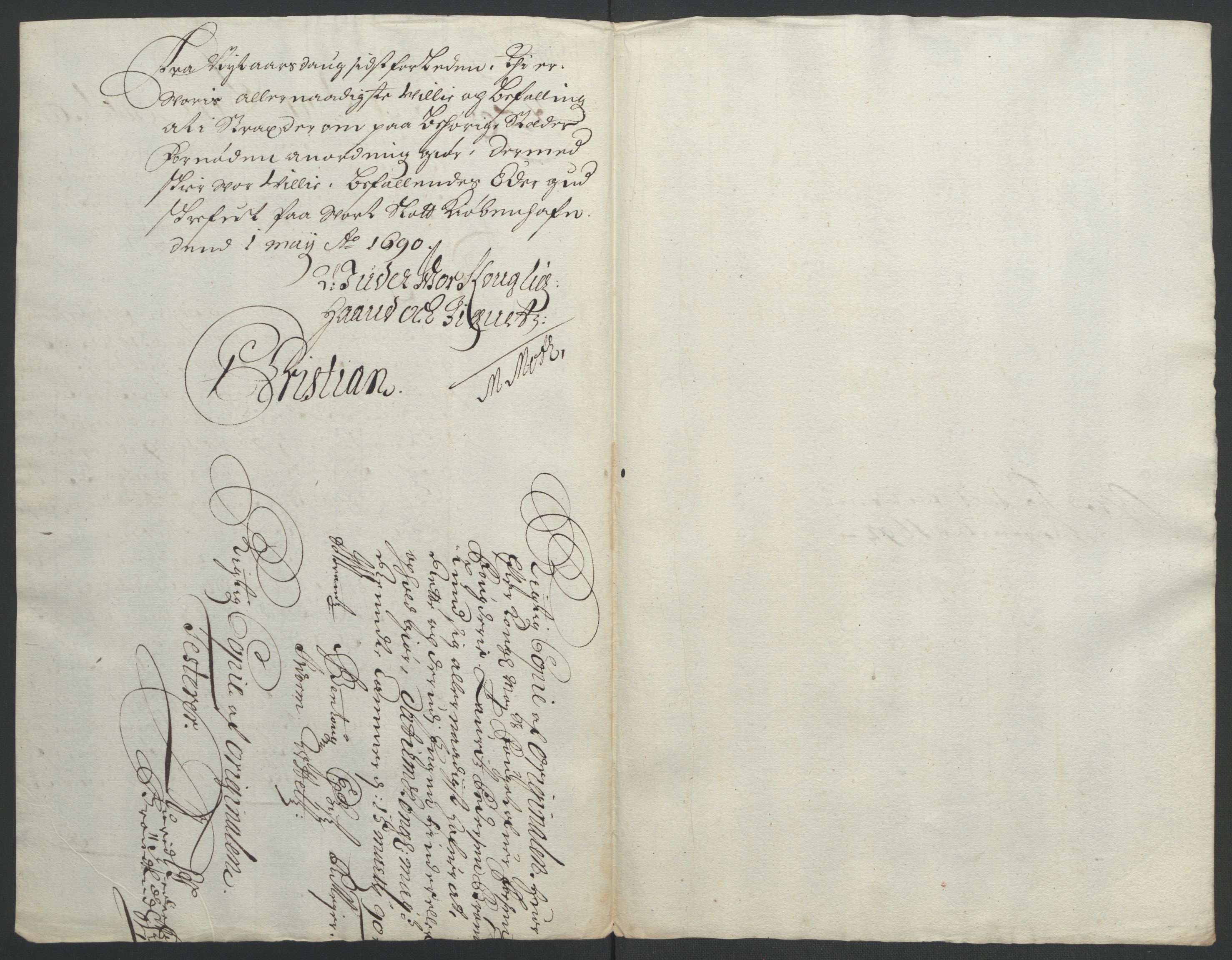 Rentekammeret inntil 1814, Reviderte regnskaper, Fogderegnskap, AV/RA-EA-4092/R57/L3849: Fogderegnskap Fosen, 1692-1693, s. 206