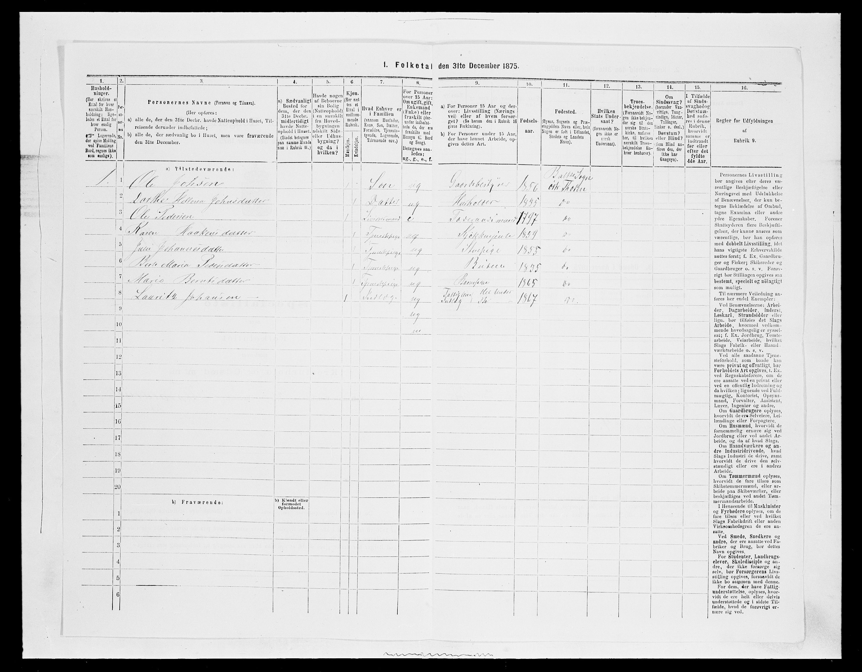 SAH, Folketelling 1875 for 0528P Østre Toten prestegjeld, 1875, s. 337