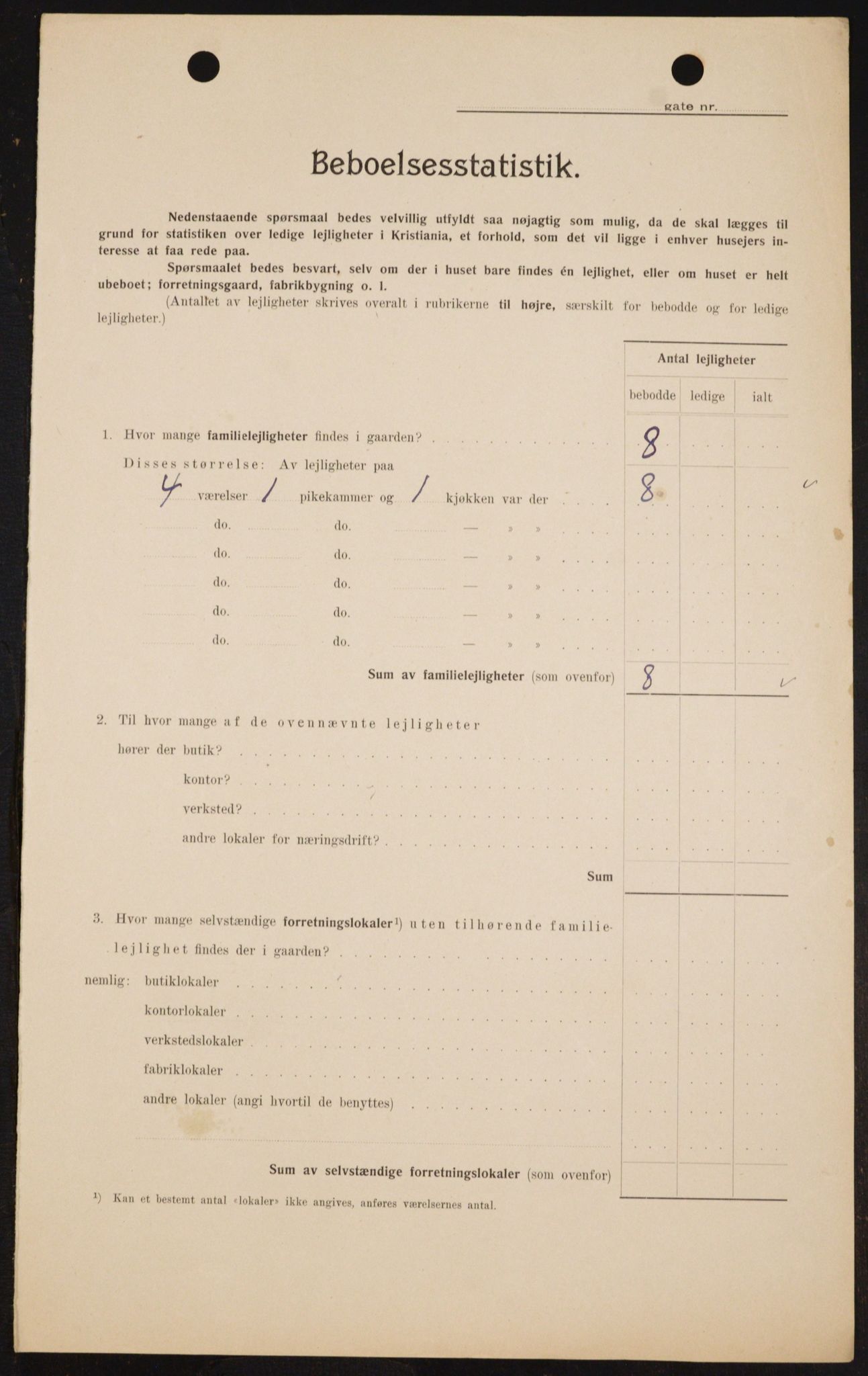 OBA, Kommunal folketelling 1.2.1909 for Kristiania kjøpstad, 1909, s. 52231