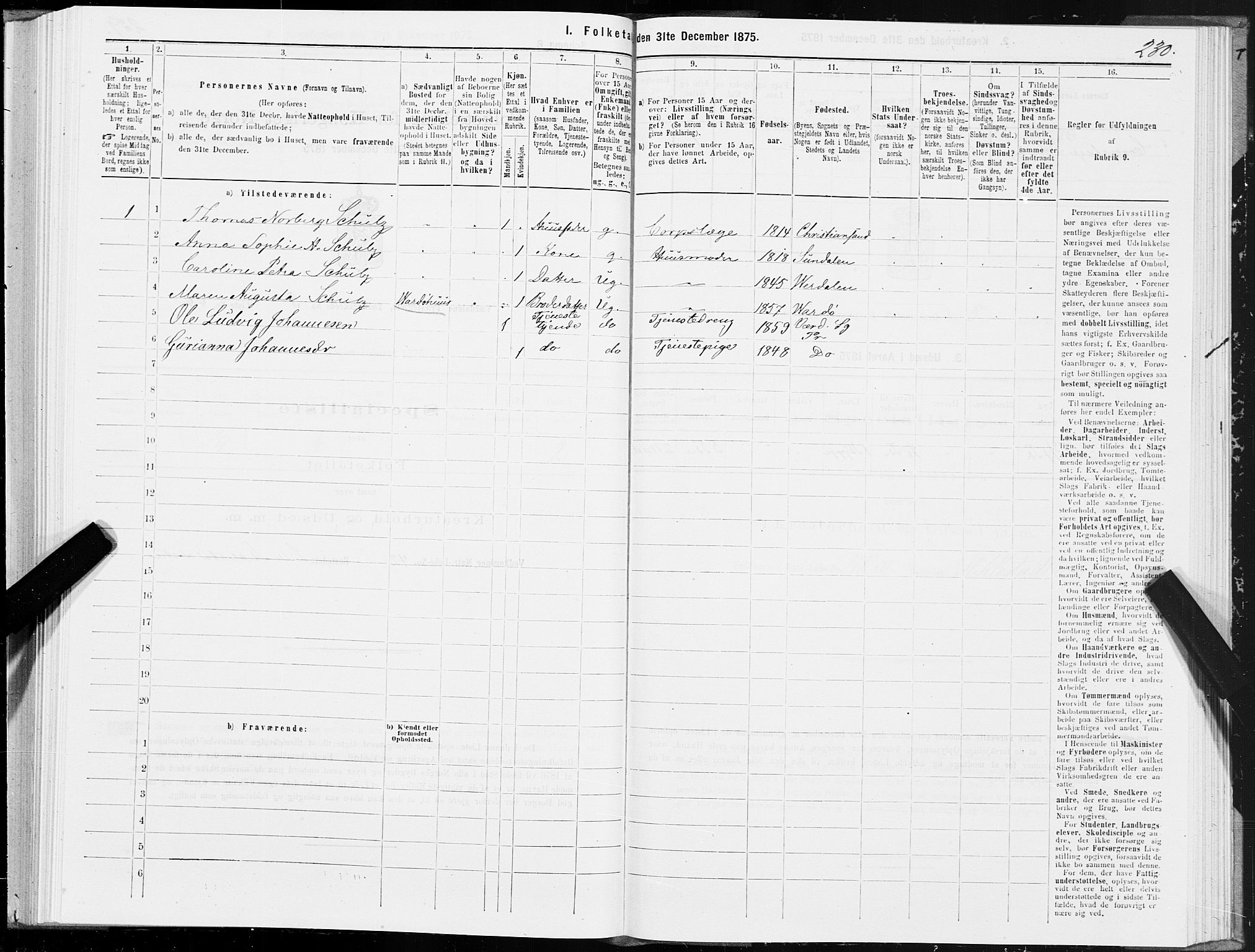 SAT, Folketelling 1875 for 1721P Verdal prestegjeld, 1875, s. 3230