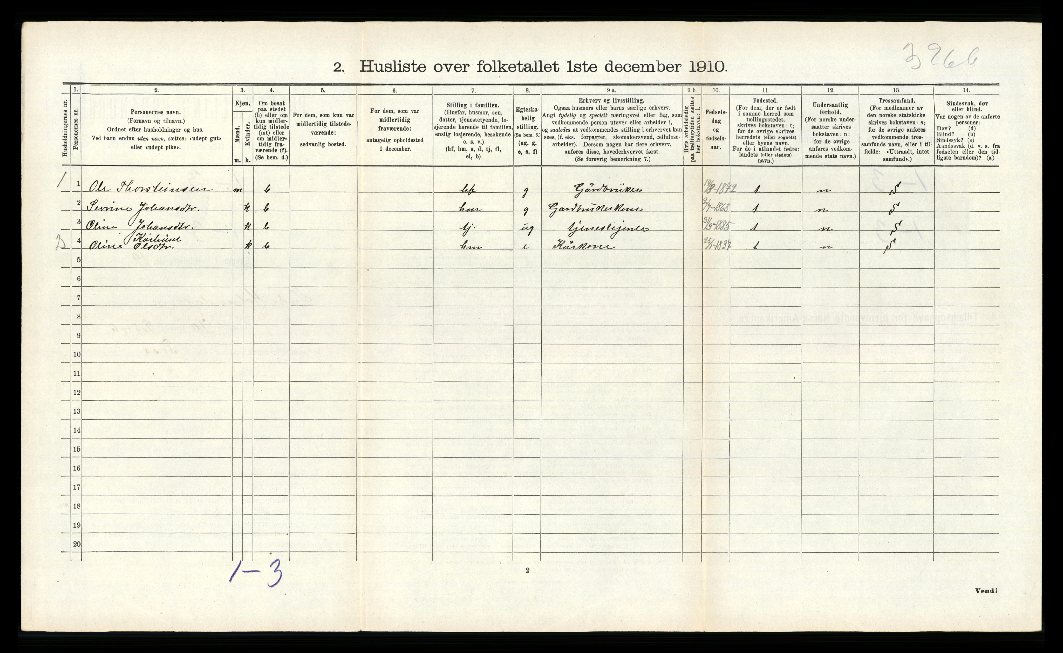 RA, Folketelling 1910 for 1430 Indre Holmedal herred, 1910, s. 539