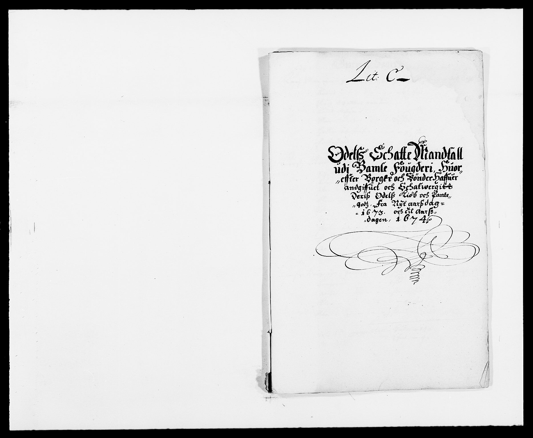 Rentekammeret inntil 1814, Reviderte regnskaper, Fogderegnskap, AV/RA-EA-4092/R34/L2042: Fogderegnskap Bamble, 1673-1675, s. 51