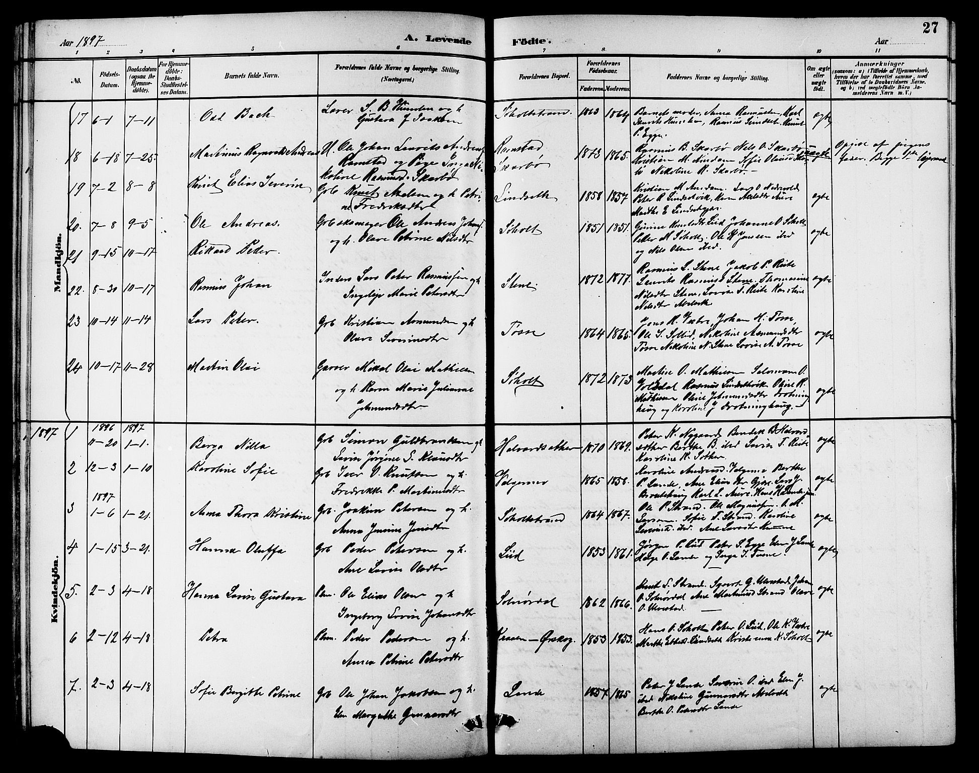 Ministerialprotokoller, klokkerbøker og fødselsregistre - Møre og Romsdal, AV/SAT-A-1454/522/L0327: Klokkerbok nr. 522C06, 1890-1915, s. 27