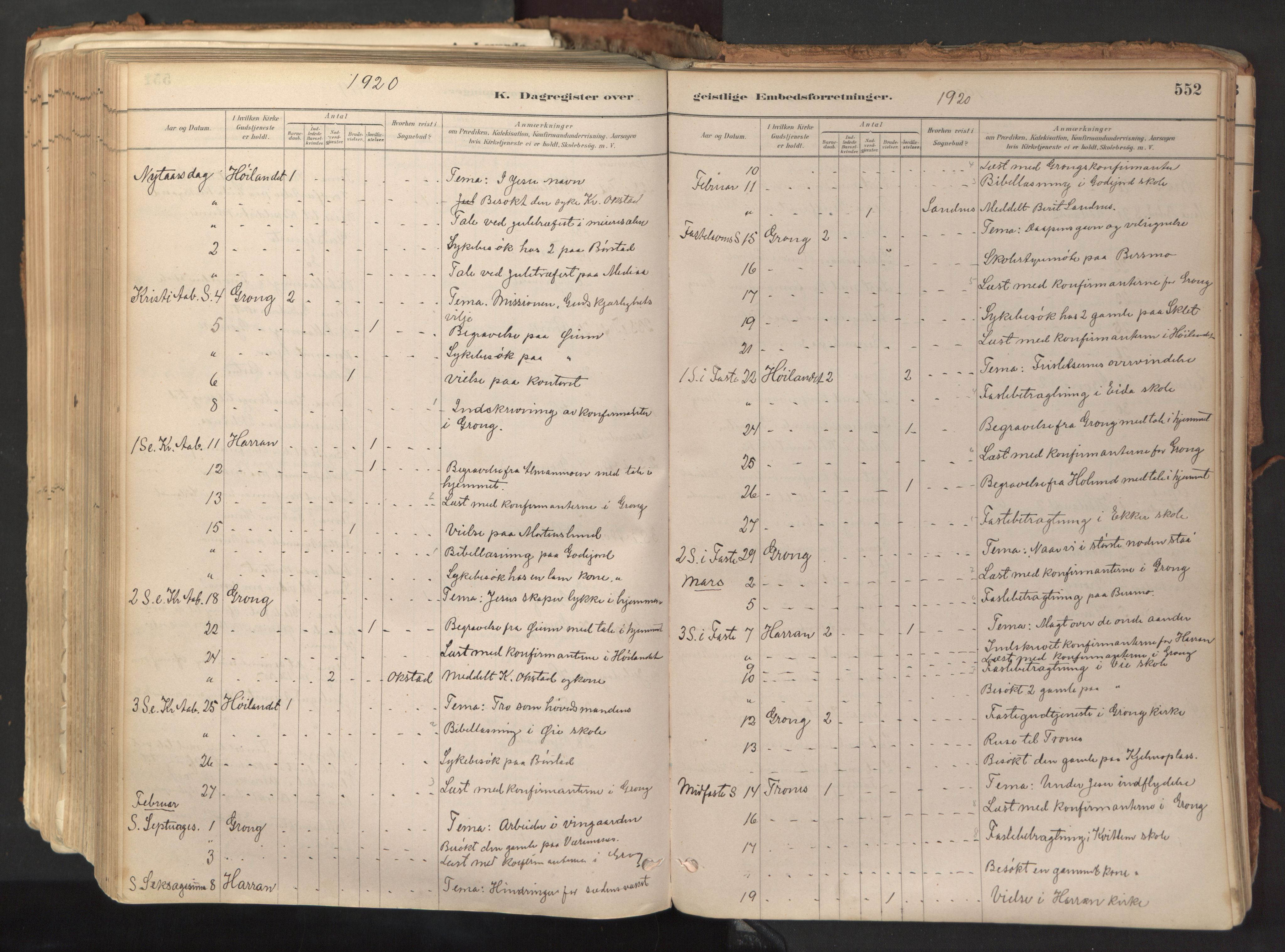 Ministerialprotokoller, klokkerbøker og fødselsregistre - Nord-Trøndelag, AV/SAT-A-1458/758/L0519: Ministerialbok nr. 758A04, 1880-1926, s. 552