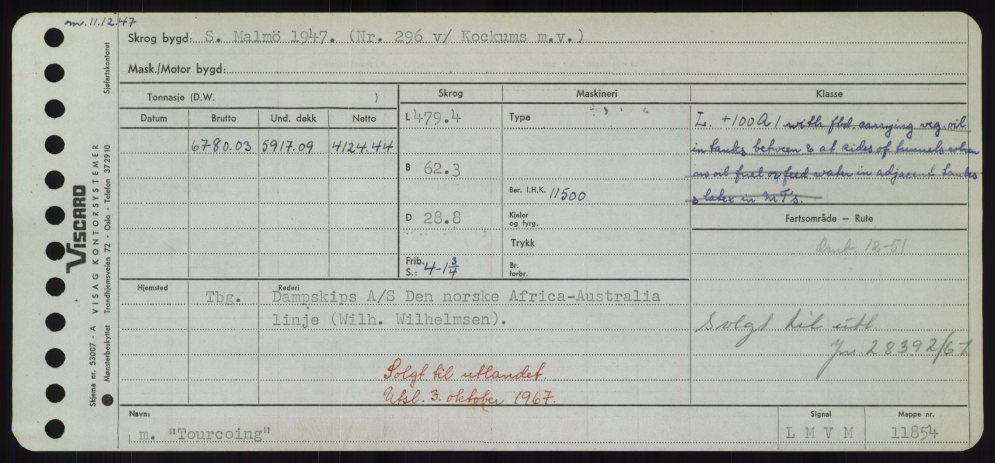 Sjøfartsdirektoratet med forløpere, Skipsmålingen, AV/RA-S-1627/H/Hd/L0039: Fartøy, Ti-Tø, s. 443