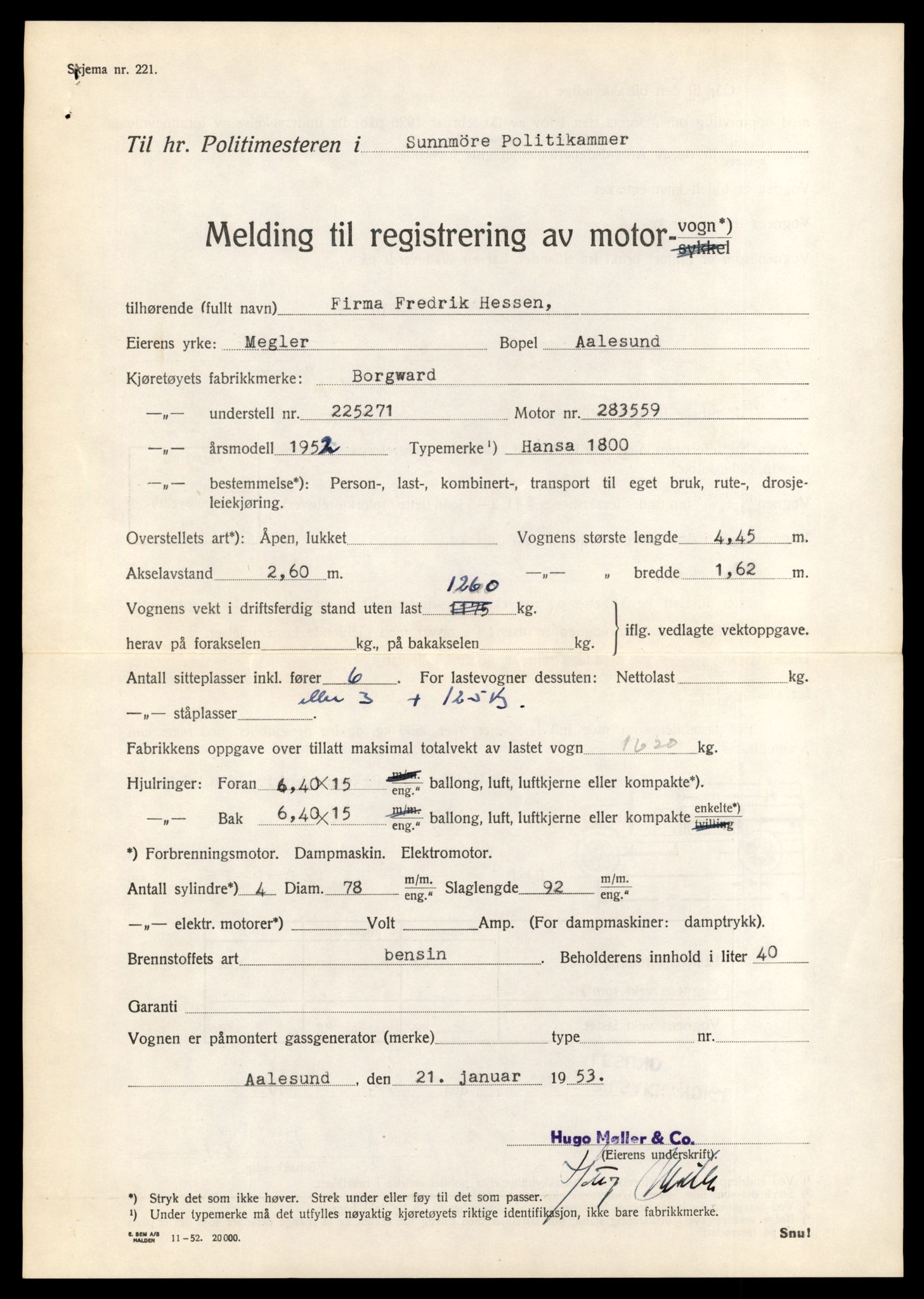 Møre og Romsdal vegkontor - Ålesund trafikkstasjon, AV/SAT-A-4099/F/Fe/L0042: Registreringskort for kjøretøy T 13906 - T 14079, 1927-1998, s. 2633