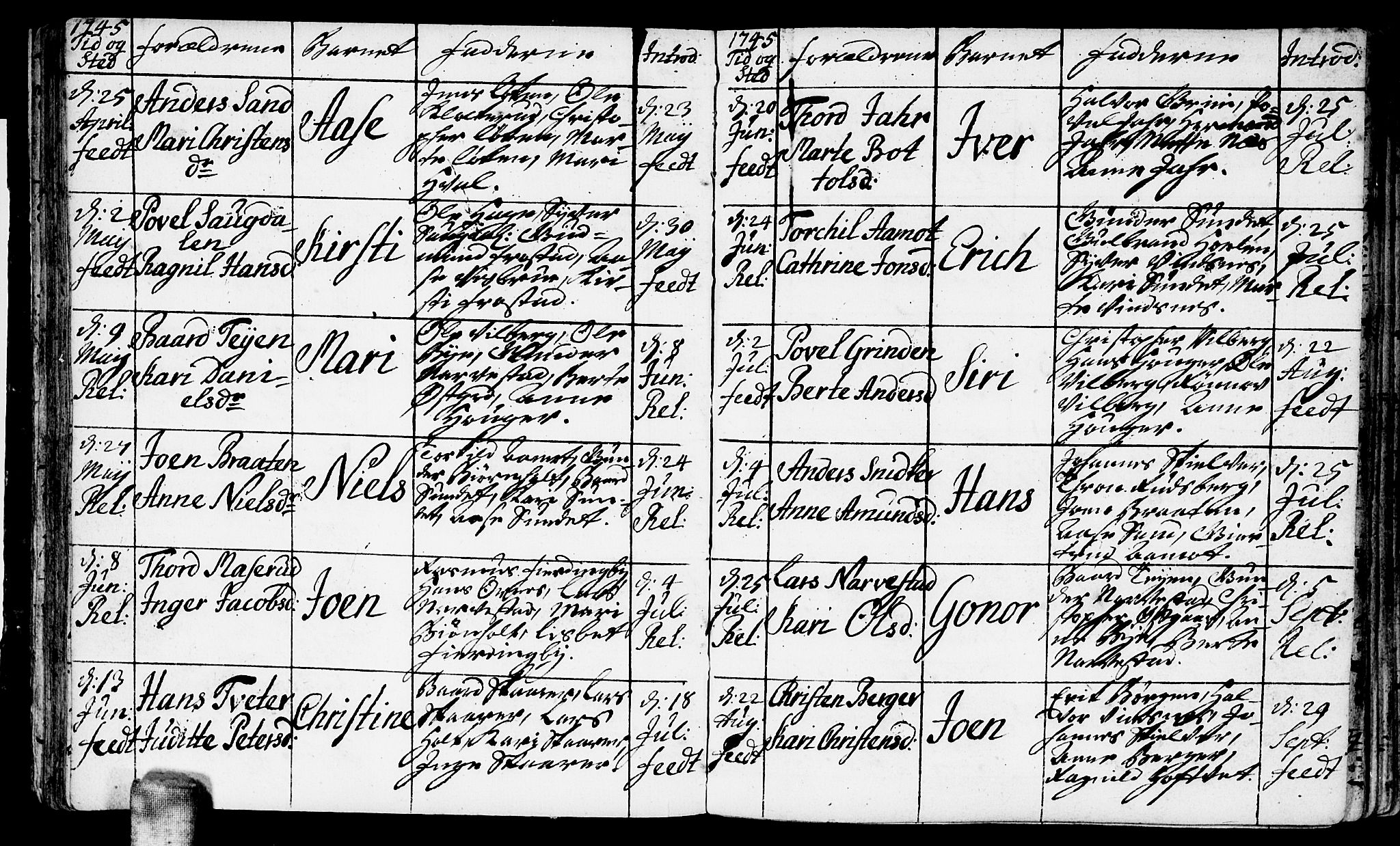 Fet prestekontor Kirkebøker, AV/SAO-A-10370a/F/Fa/L0003: Ministerialbok nr. I 3, 1736-1753, s. 44