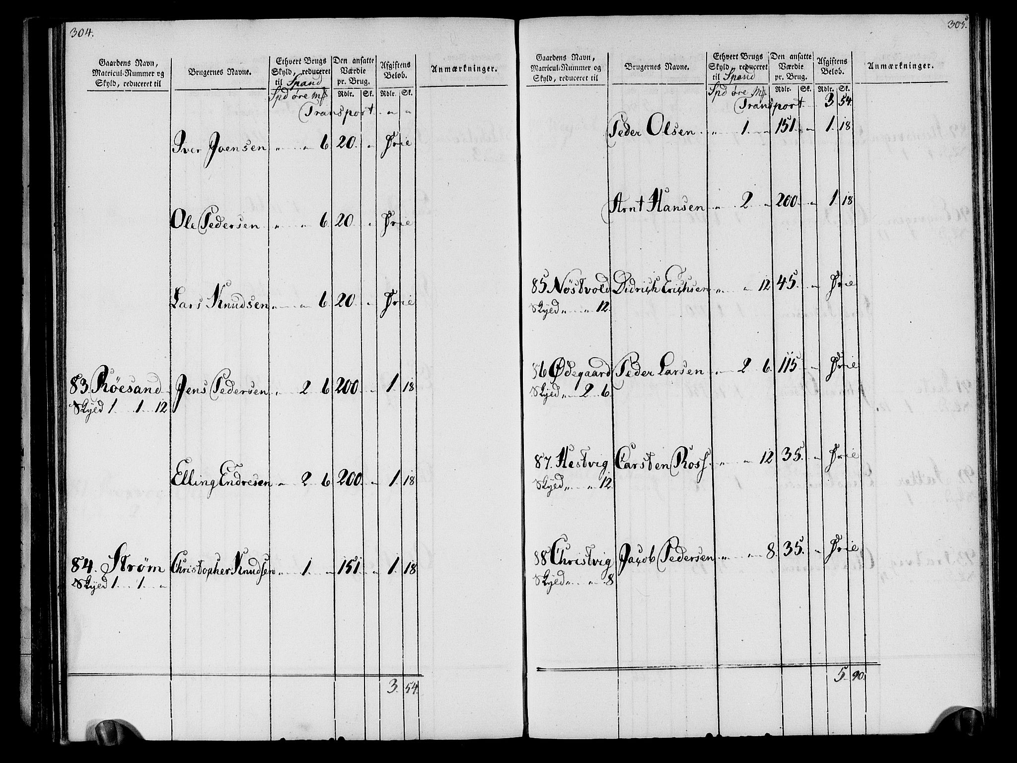 Rentekammeret inntil 1814, Realistisk ordnet avdeling, AV/RA-EA-4070/N/Ne/Nea/L0133: Nordmøre fogderi. Oppebørselsregister, 1803, s. 155