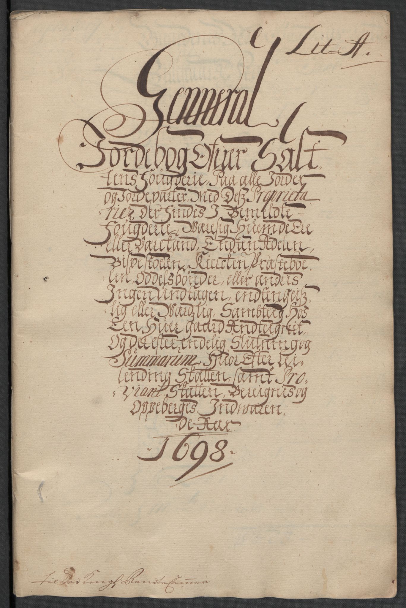 Rentekammeret inntil 1814, Reviderte regnskaper, Fogderegnskap, RA/EA-4092/R66/L4579: Fogderegnskap Salten, 1697-1700, s. 146