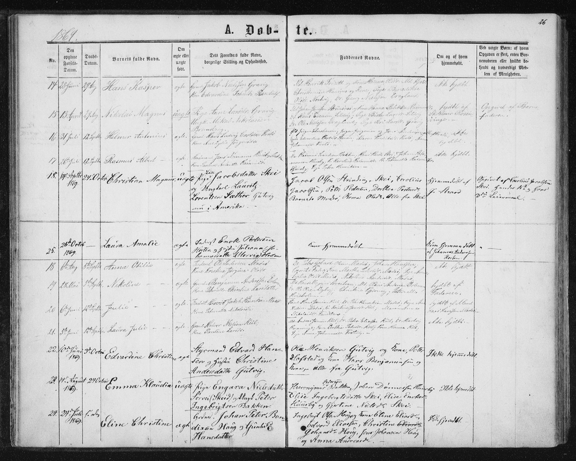 Ministerialprotokoller, klokkerbøker og fødselsregistre - Nord-Trøndelag, AV/SAT-A-1458/788/L0696: Ministerialbok nr. 788A03, 1863-1877, s. 26
