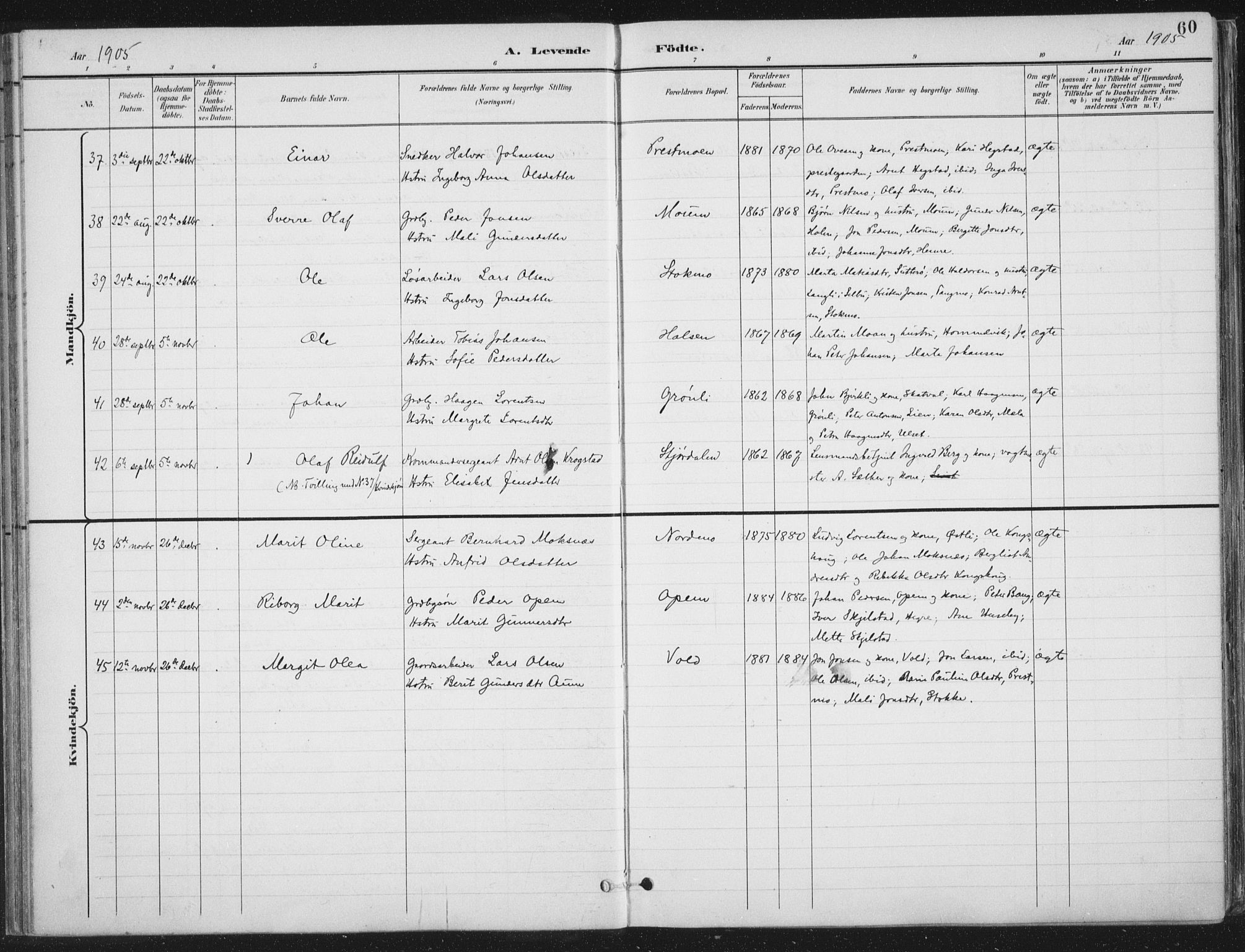 Ministerialprotokoller, klokkerbøker og fødselsregistre - Nord-Trøndelag, AV/SAT-A-1458/709/L0082: Ministerialbok nr. 709A22, 1896-1916, s. 60