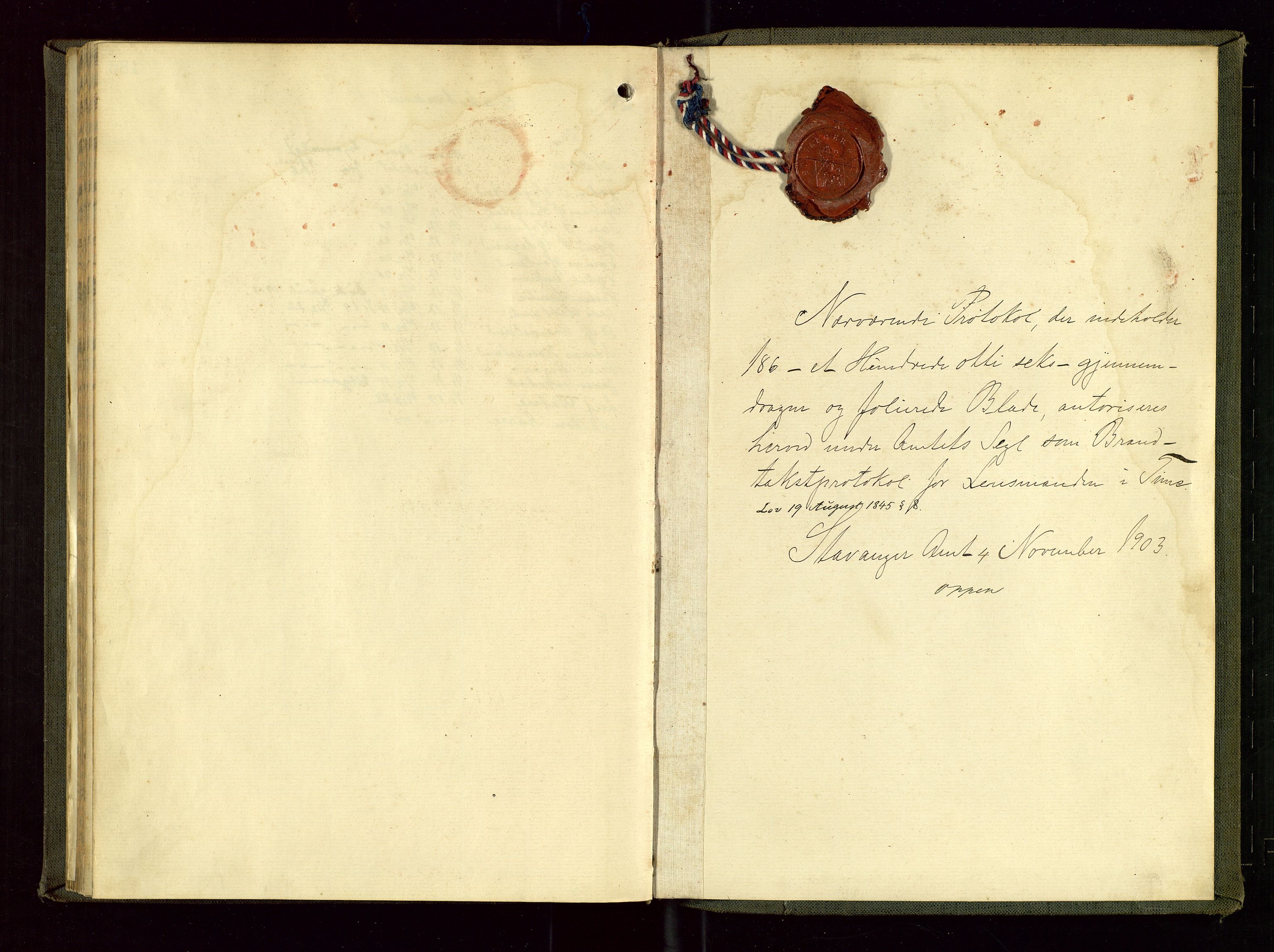 Time lensmannskontor, AV/SAST-A-100420/Goa/L0002: "Brandtakstprotokol", 1904-1920