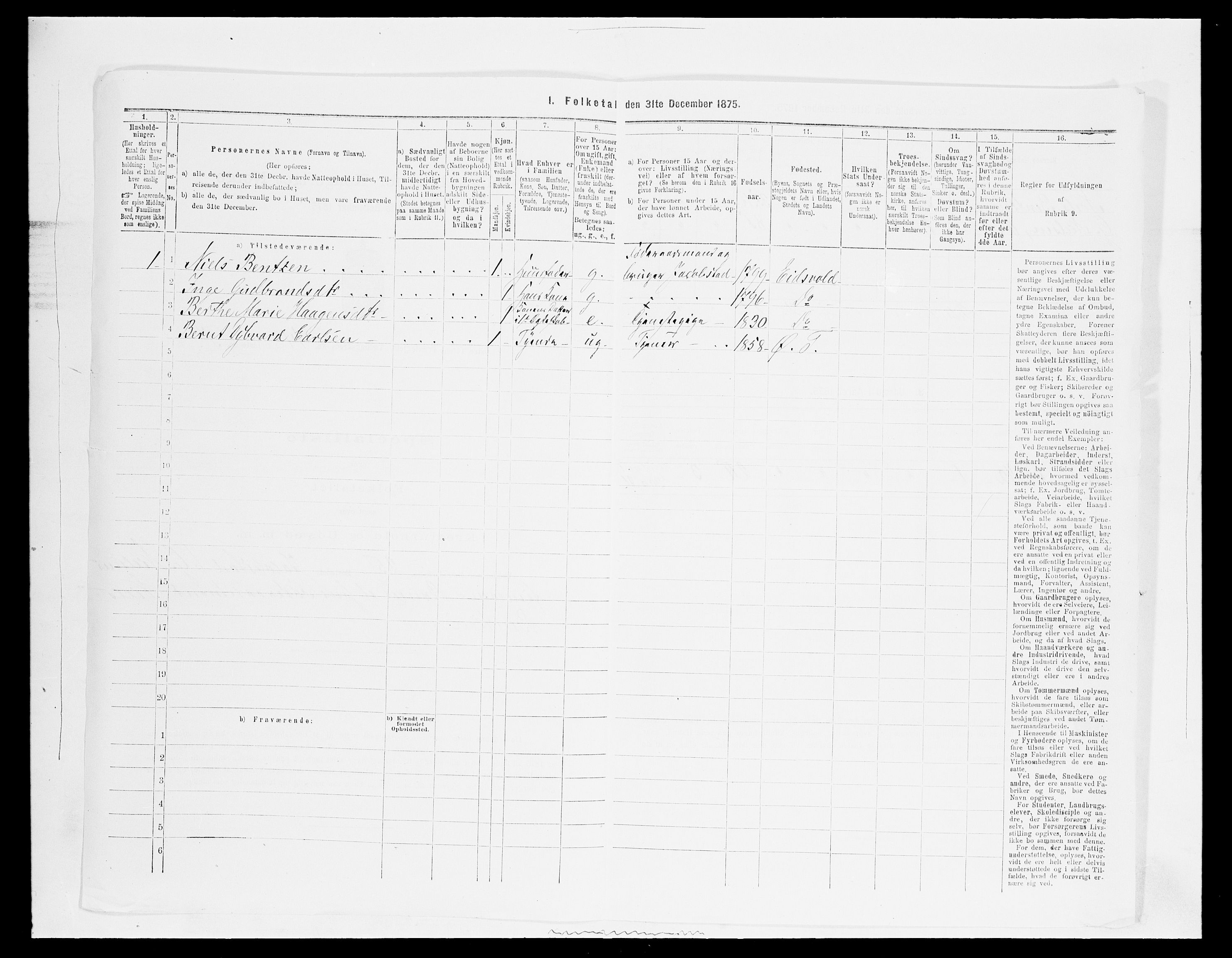 SAH, Folketelling 1875 for 0528P Østre Toten prestegjeld, 1875, s. 2623