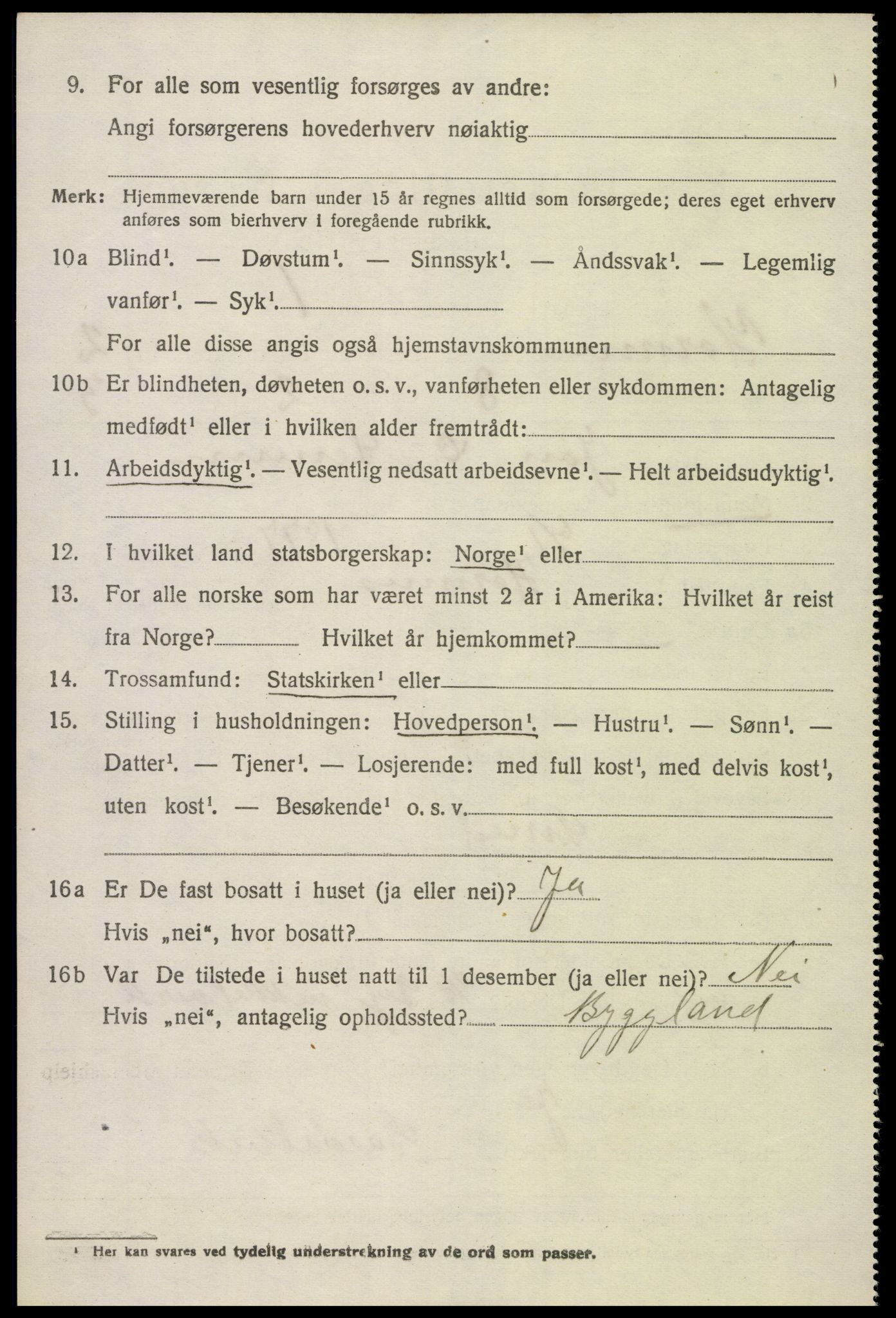 SAK, Folketelling 1920 for 0936 Hornnes herred, 1920, s. 782
