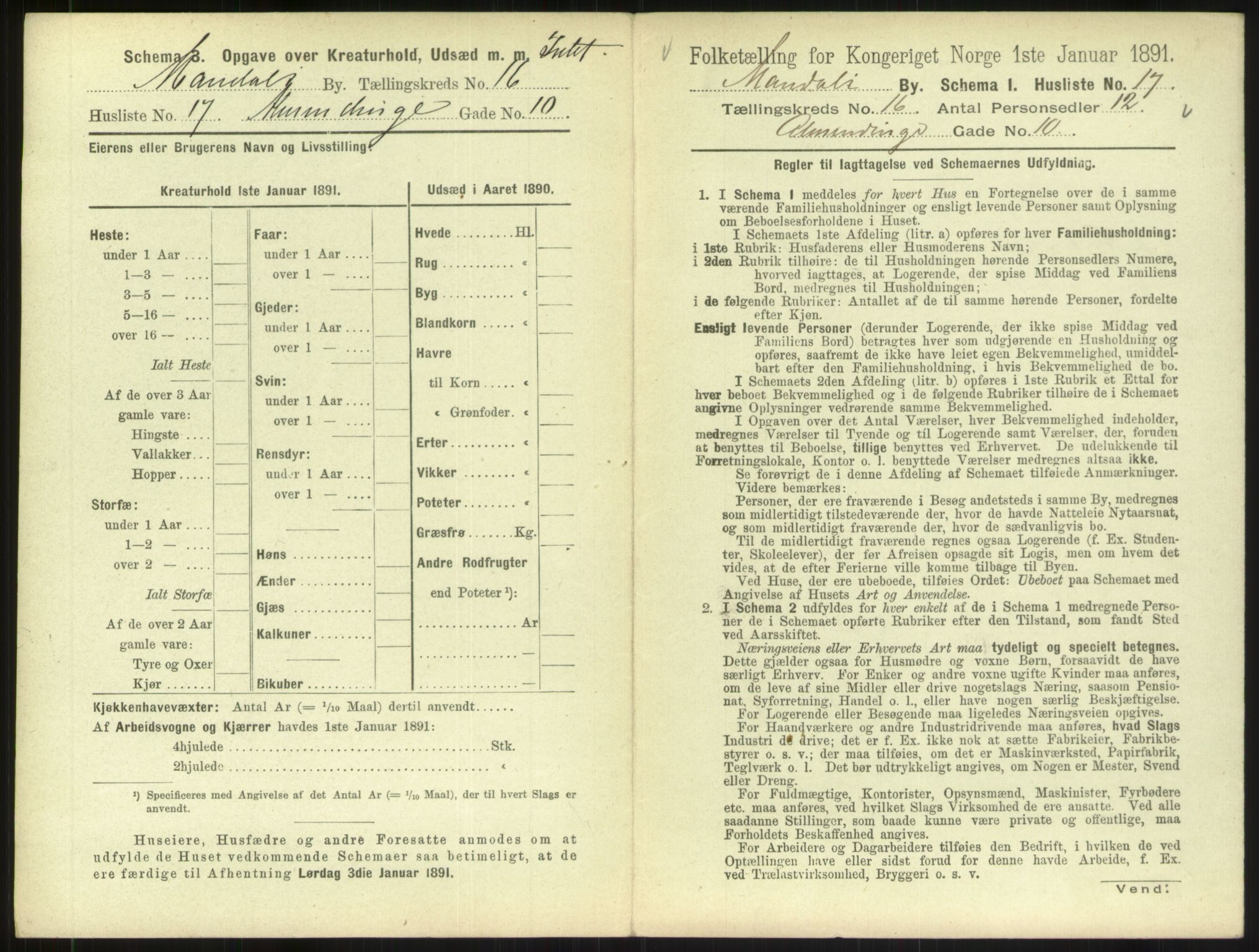 RA, Folketelling 1891 for 1002 Mandal ladested, 1891, s. 767