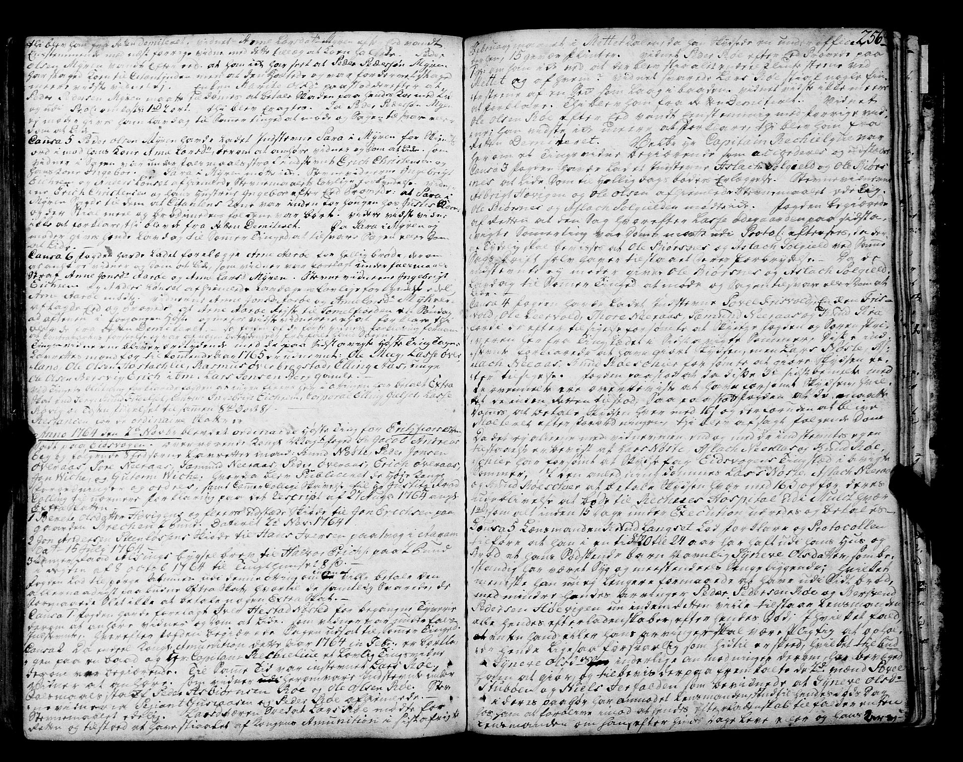 Romsdal sorenskriveri, SAT/A-4149/1/1/1A/L0014: Tingbok, 1757-1765, s. 256