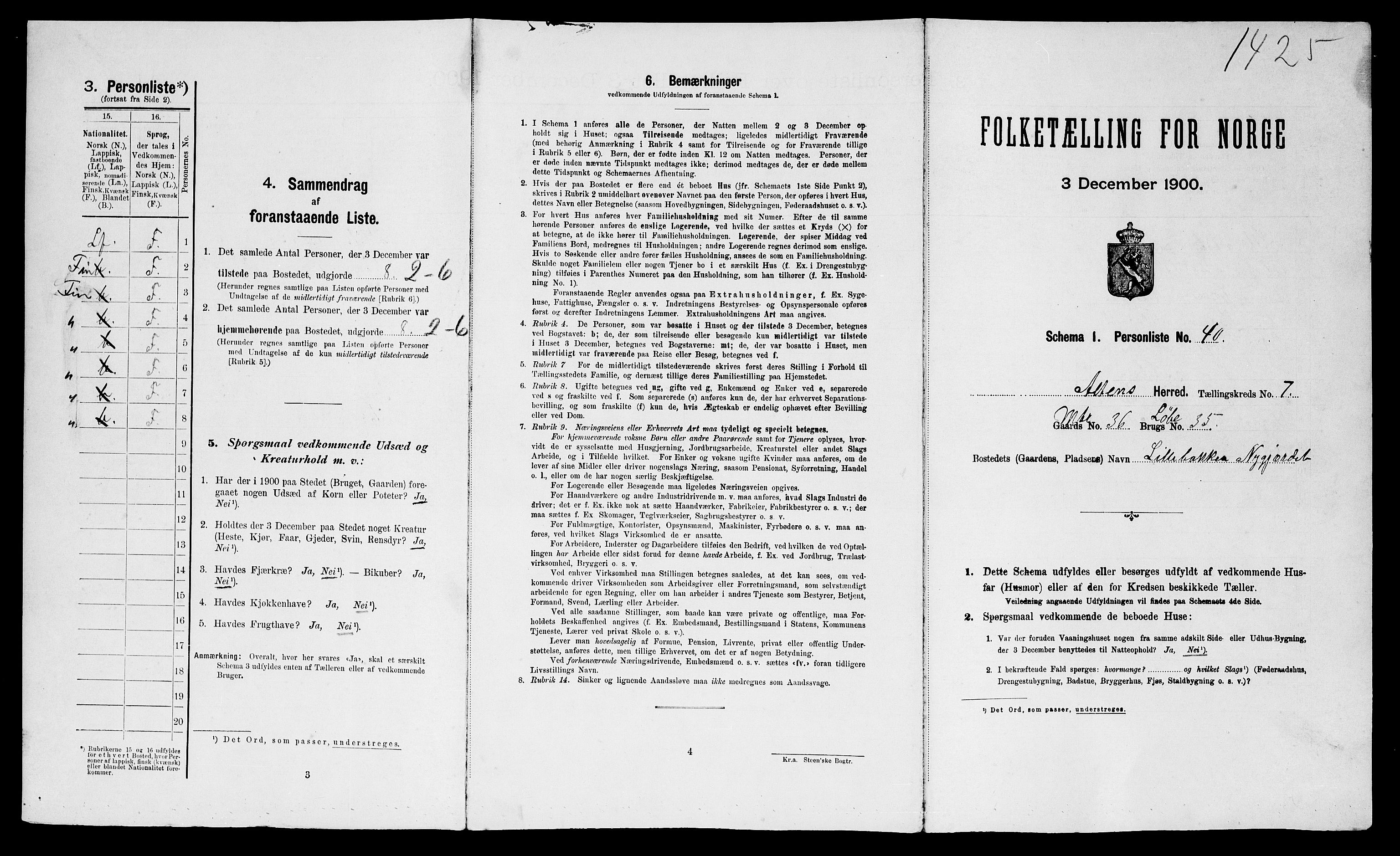 SATØ, Folketelling 1900 for 2012 Alta herred, 1900, s. 742