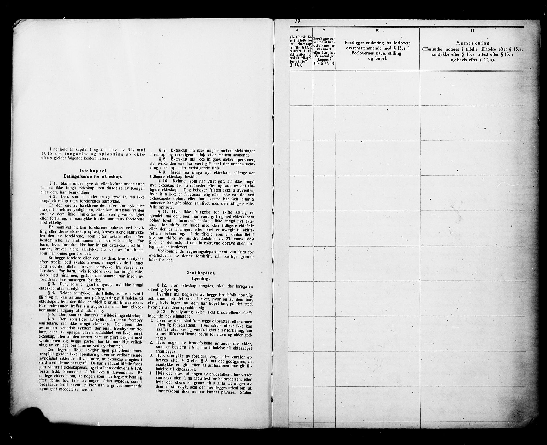 Ministerialprotokoller, klokkerbøker og fødselsregistre - Sør-Trøndelag, AV/SAT-A-1456/604/L0196: Lysningsprotokoll nr. 604A17, 1919-1927