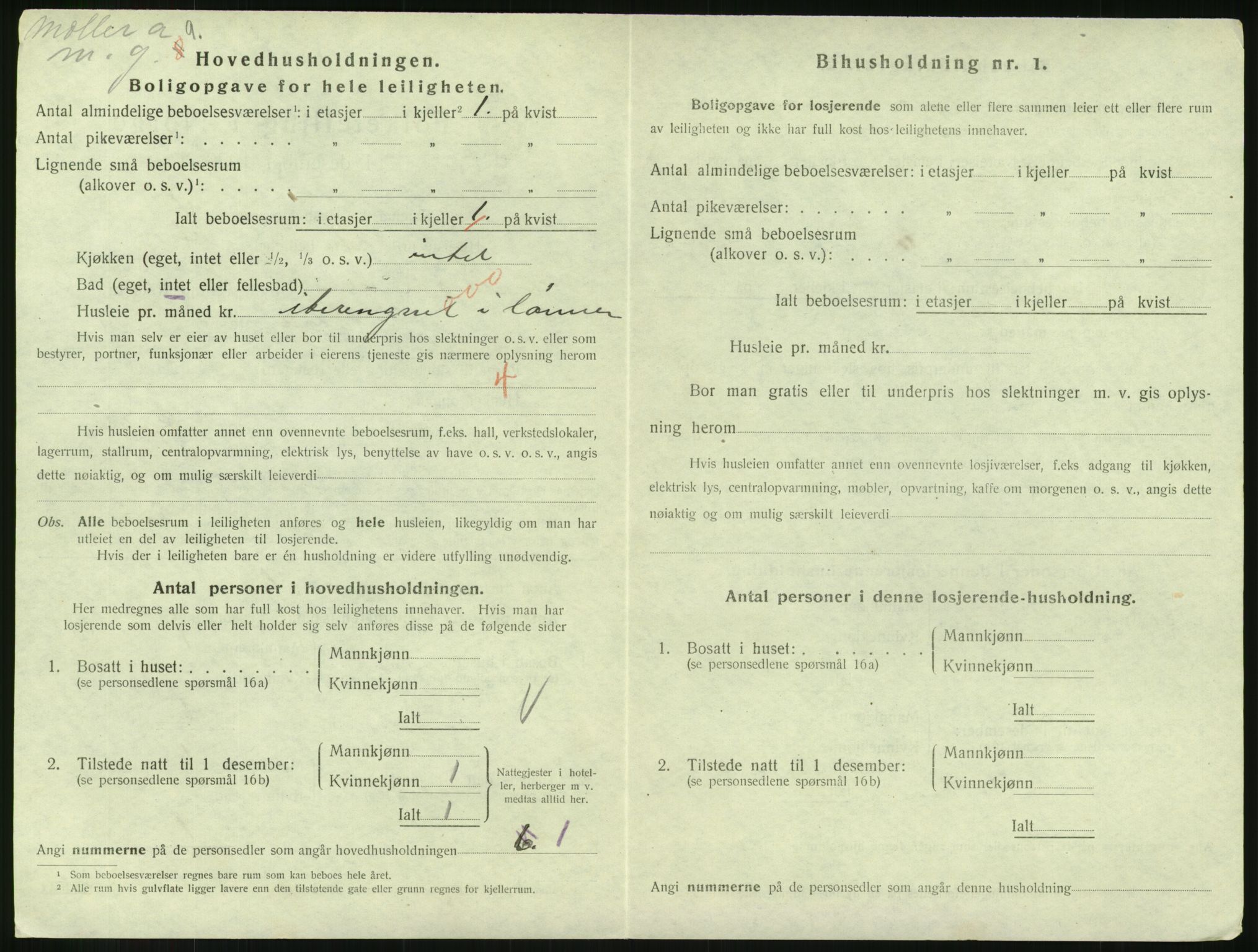 SAH, Folketelling 1920 for 0501 Lillehammer kjøpstad, 1920, s. 2415