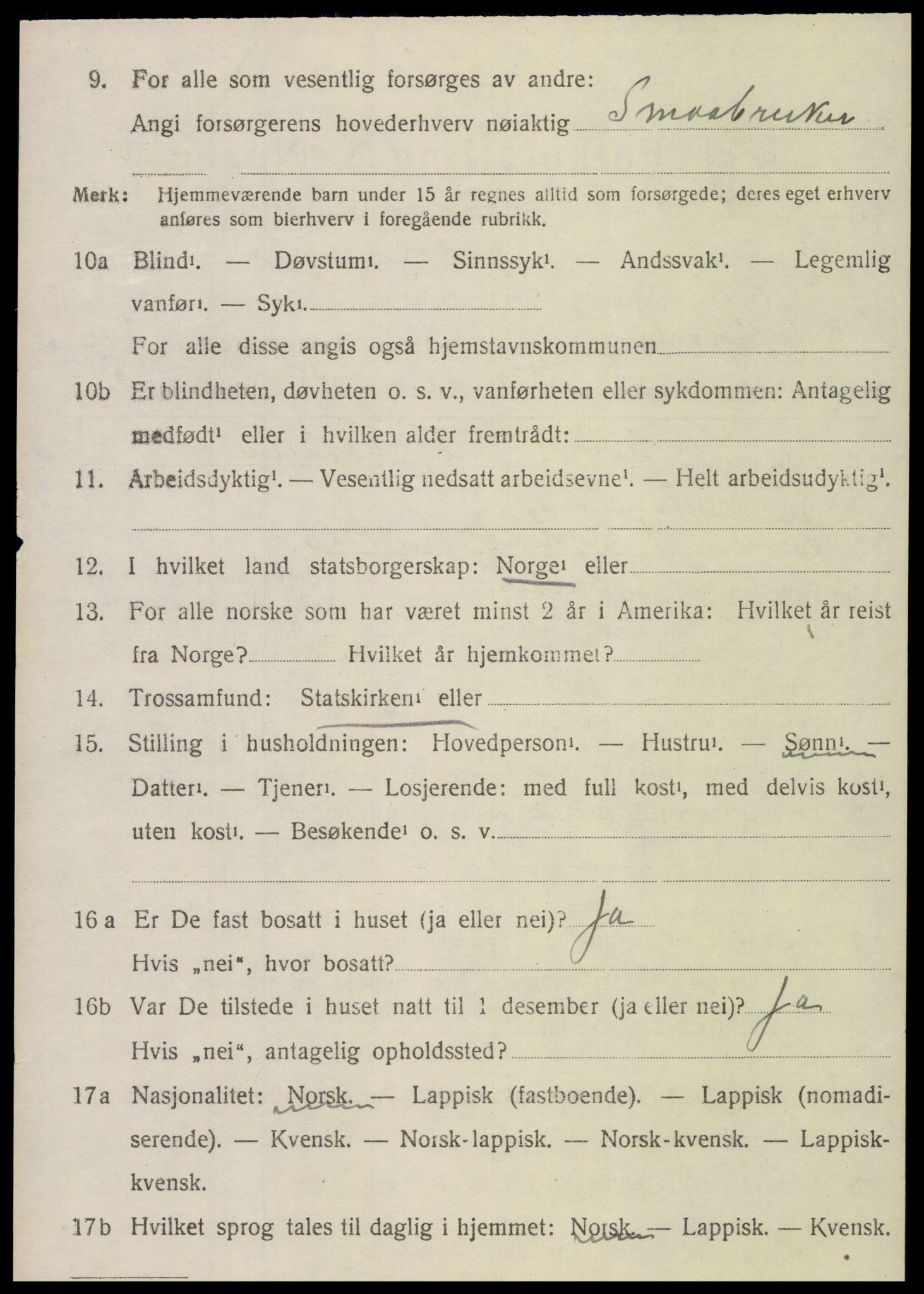 SAT, Folketelling 1920 for 1731 Sparbu herred, 1920, s. 4830