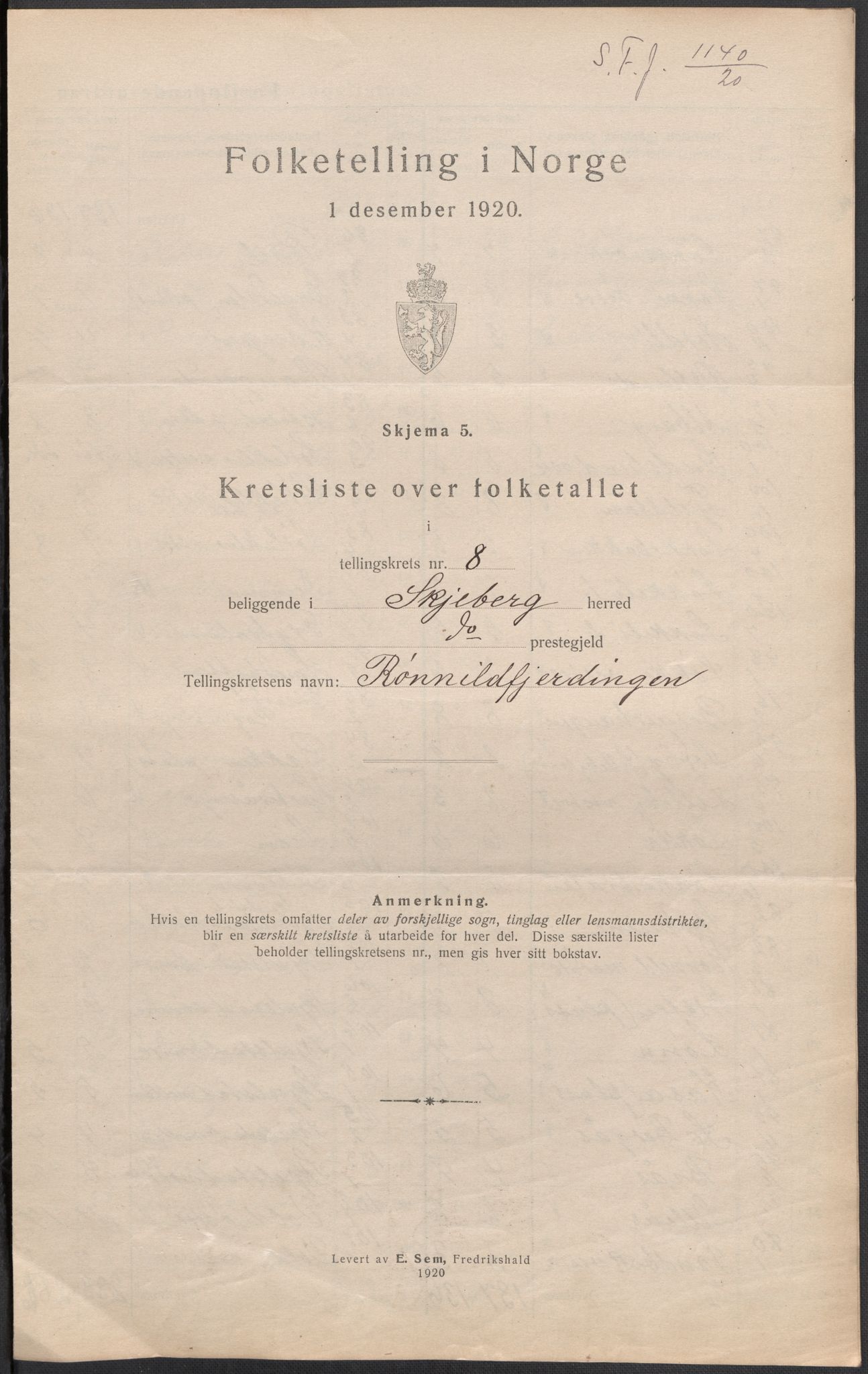 SAO, Folketelling 1920 for 0115 Skjeberg herred, 1920, s. 32