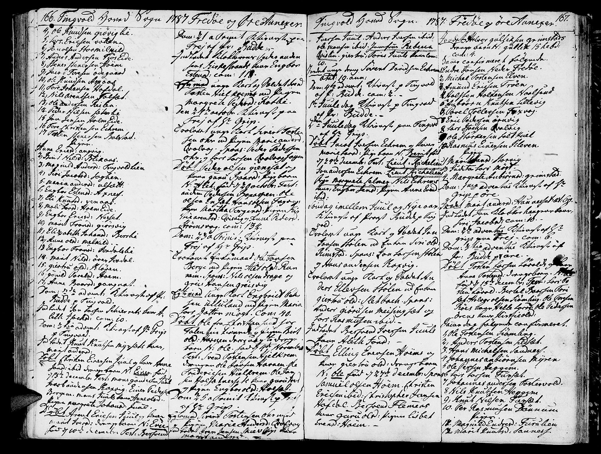 Ministerialprotokoller, klokkerbøker og fødselsregistre - Møre og Romsdal, AV/SAT-A-1454/586/L0980: Ministerialbok nr. 586A06, 1776-1794, s. 166-167