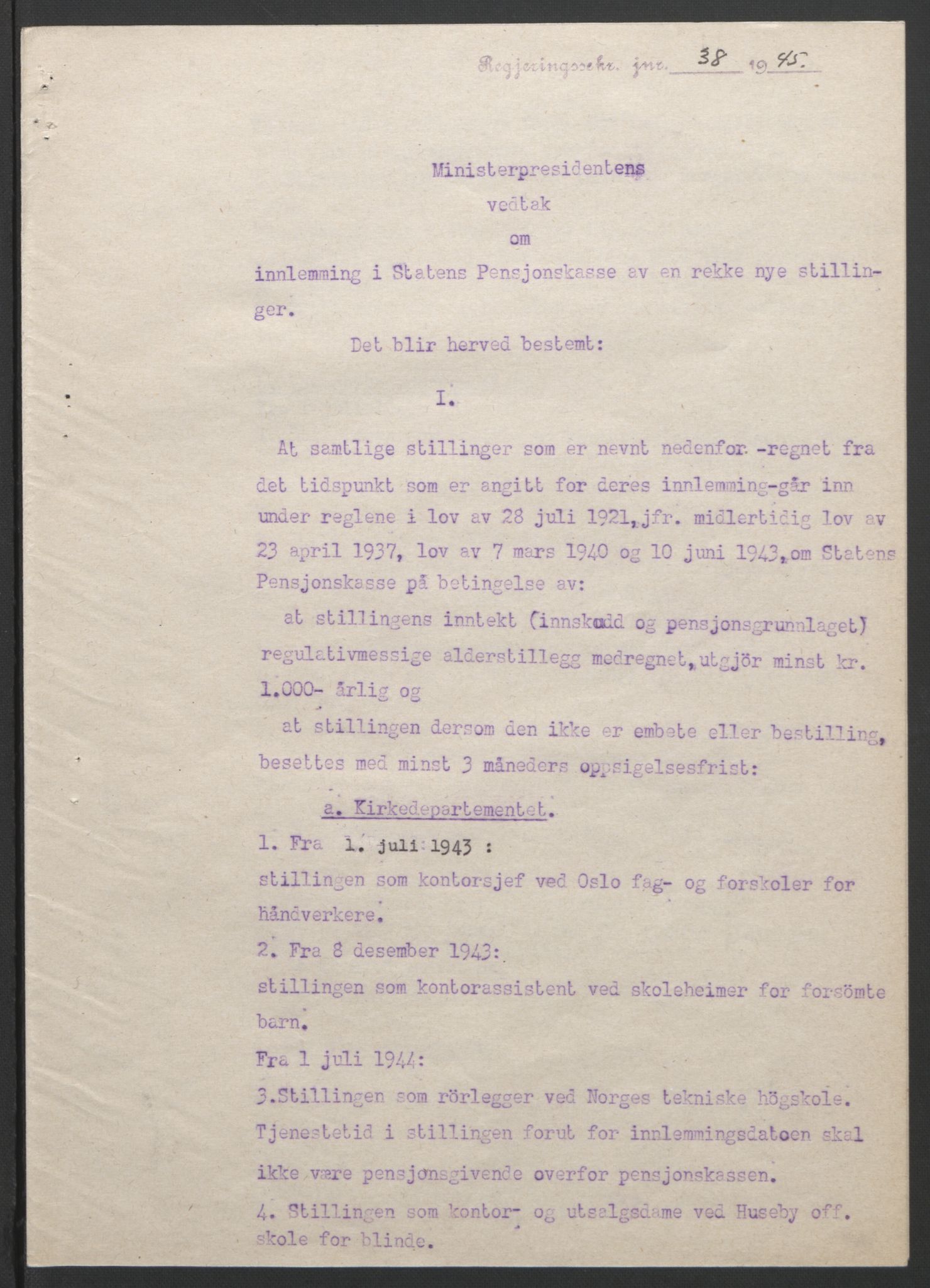 NS-administrasjonen 1940-1945 (Statsrådsekretariatet, de kommisariske statsråder mm), RA/S-4279/D/Db/L0101/0001: -- / Lover og vedtak, 1945, s. 205