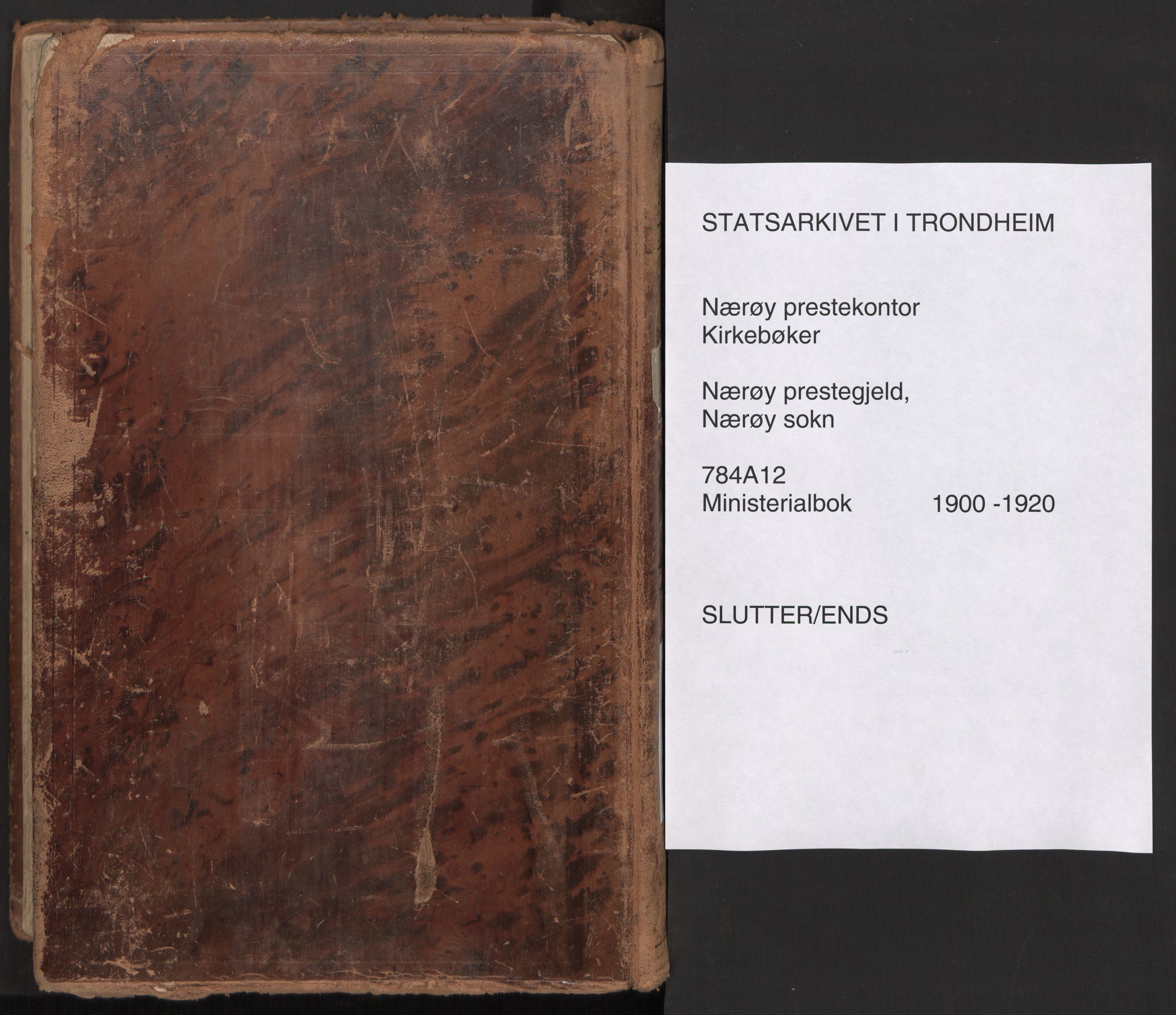 Ministerialprotokoller, klokkerbøker og fødselsregistre - Nord-Trøndelag, SAT/A-1458/784/L0677: Ministerialbok nr. 784A12, 1900-1920