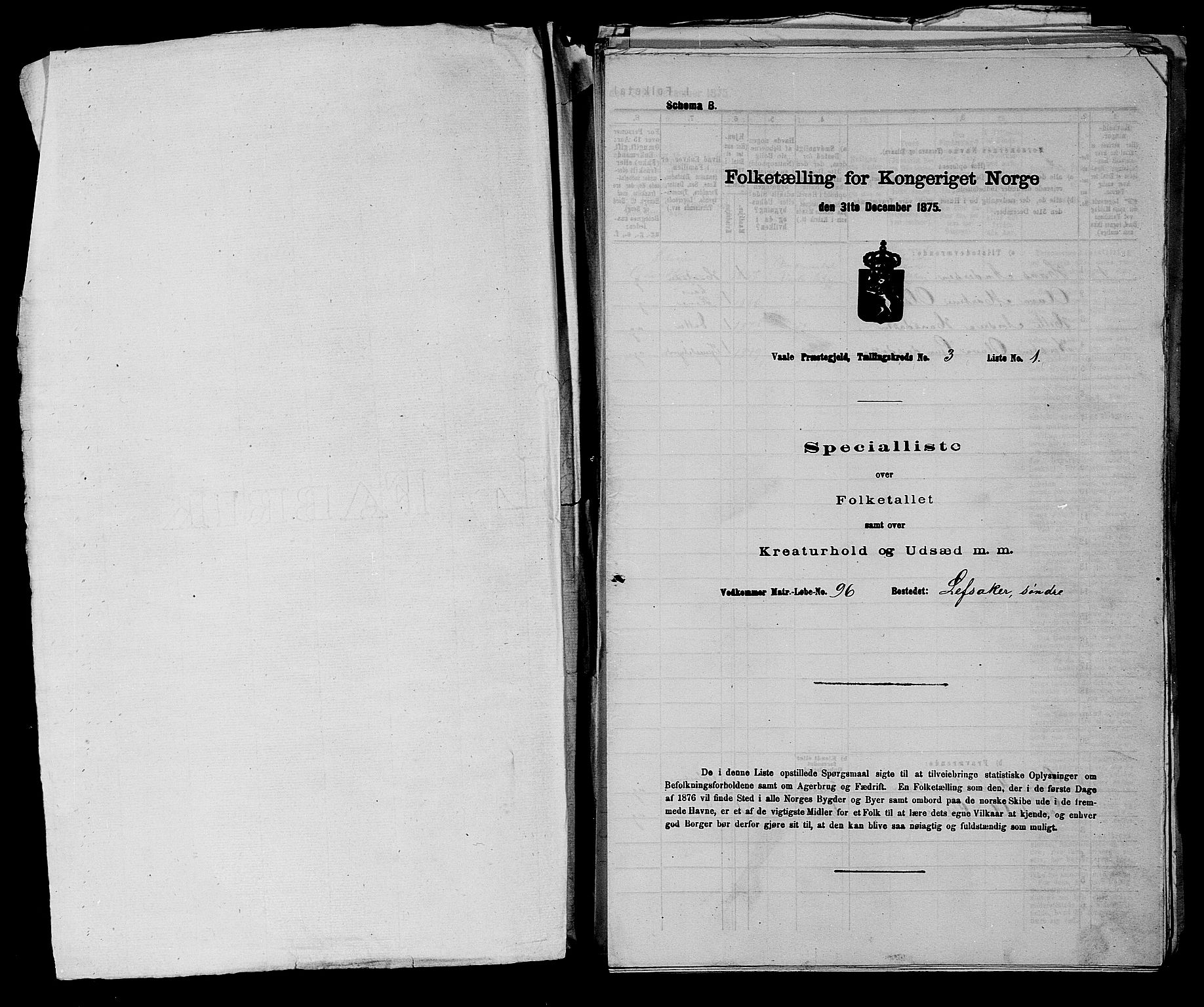 SAKO, Folketelling 1875 for 0716P Våle prestegjeld, 1875, s. 359