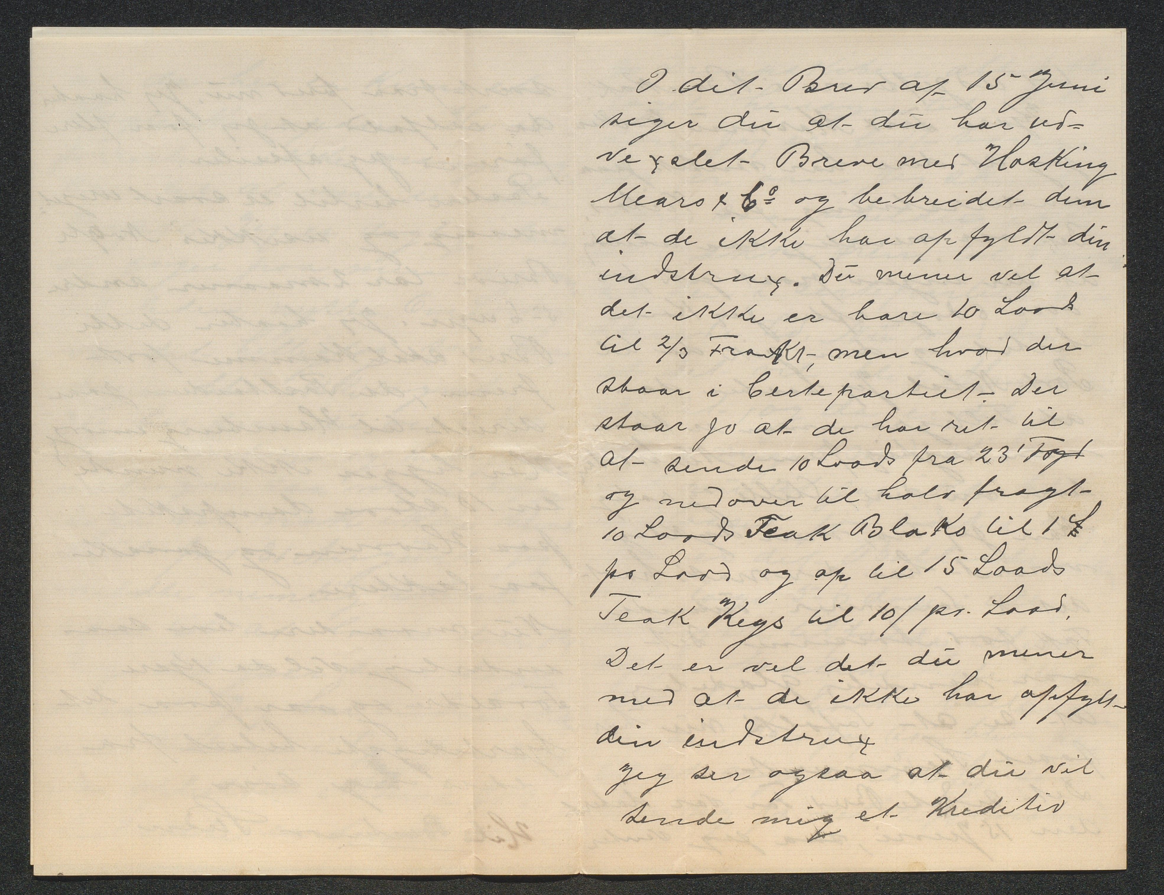 O. Terjesens rederi, AAKS/PA-2525/E/E02/L0001: Privat korrespondanse mellom reder Ole Terjesen og diverse familiemedlemmer, 1890-1916