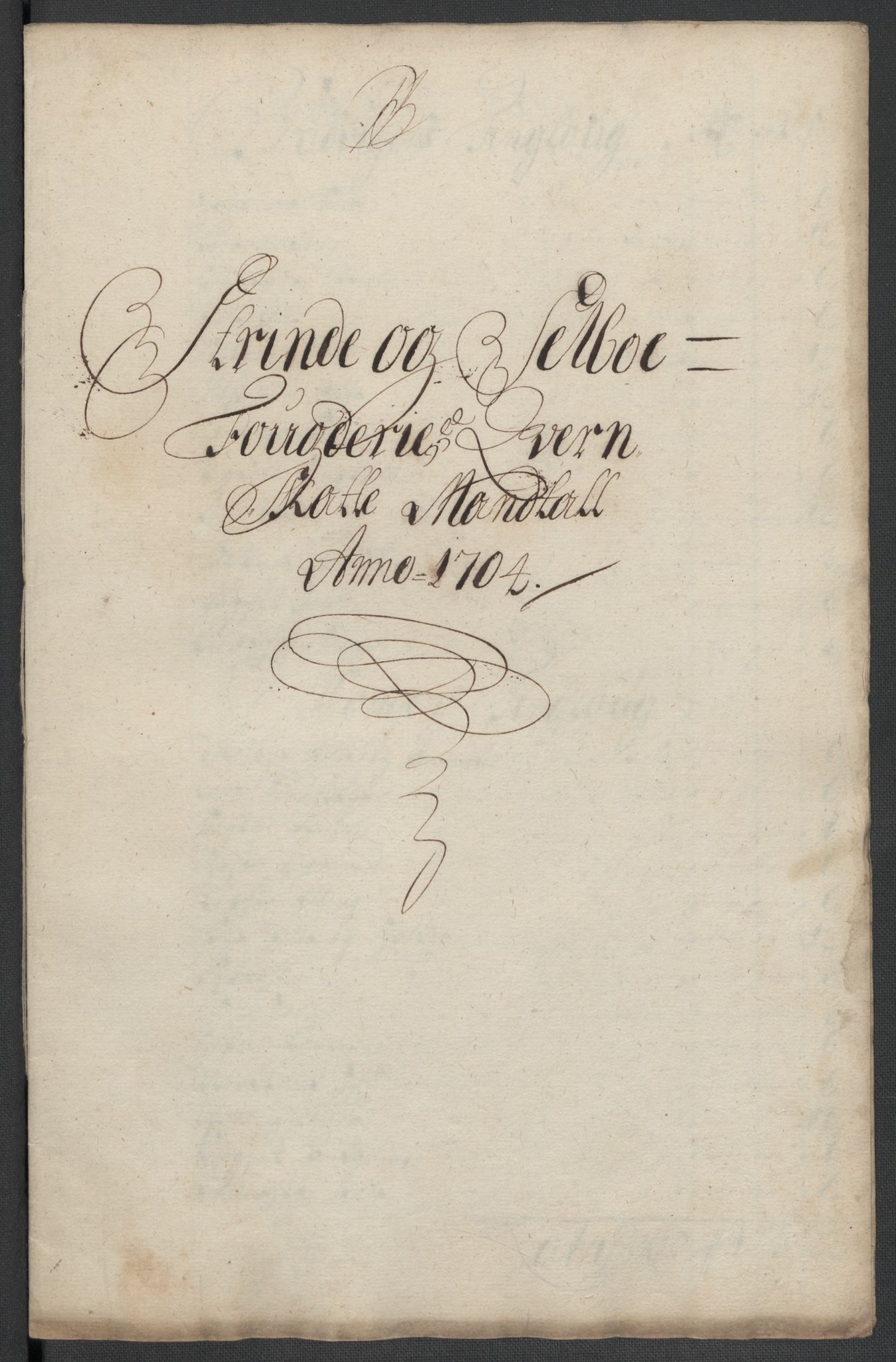 Rentekammeret inntil 1814, Reviderte regnskaper, Fogderegnskap, RA/EA-4092/R61/L4109: Fogderegnskap Strinda og Selbu, 1704-1706, s. 87