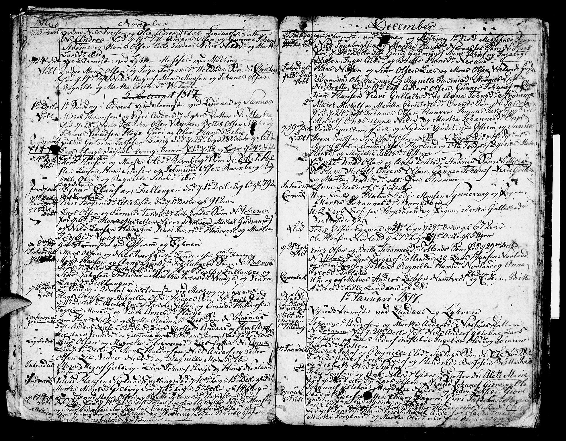 Lindås Sokneprestembete, AV/SAB-A-76701/H/Haa/Haaa/L0006: Ministerialbok nr. A 6, 1813-1823, s. 23