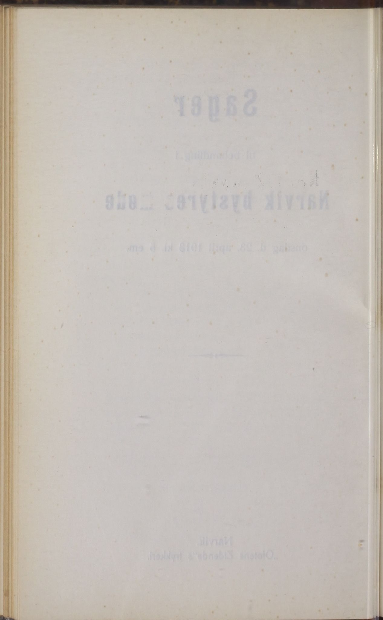 Narvik kommune. Formannskap , AIN/K-18050.150/A/Ab/L0003: Møtebok, 1913