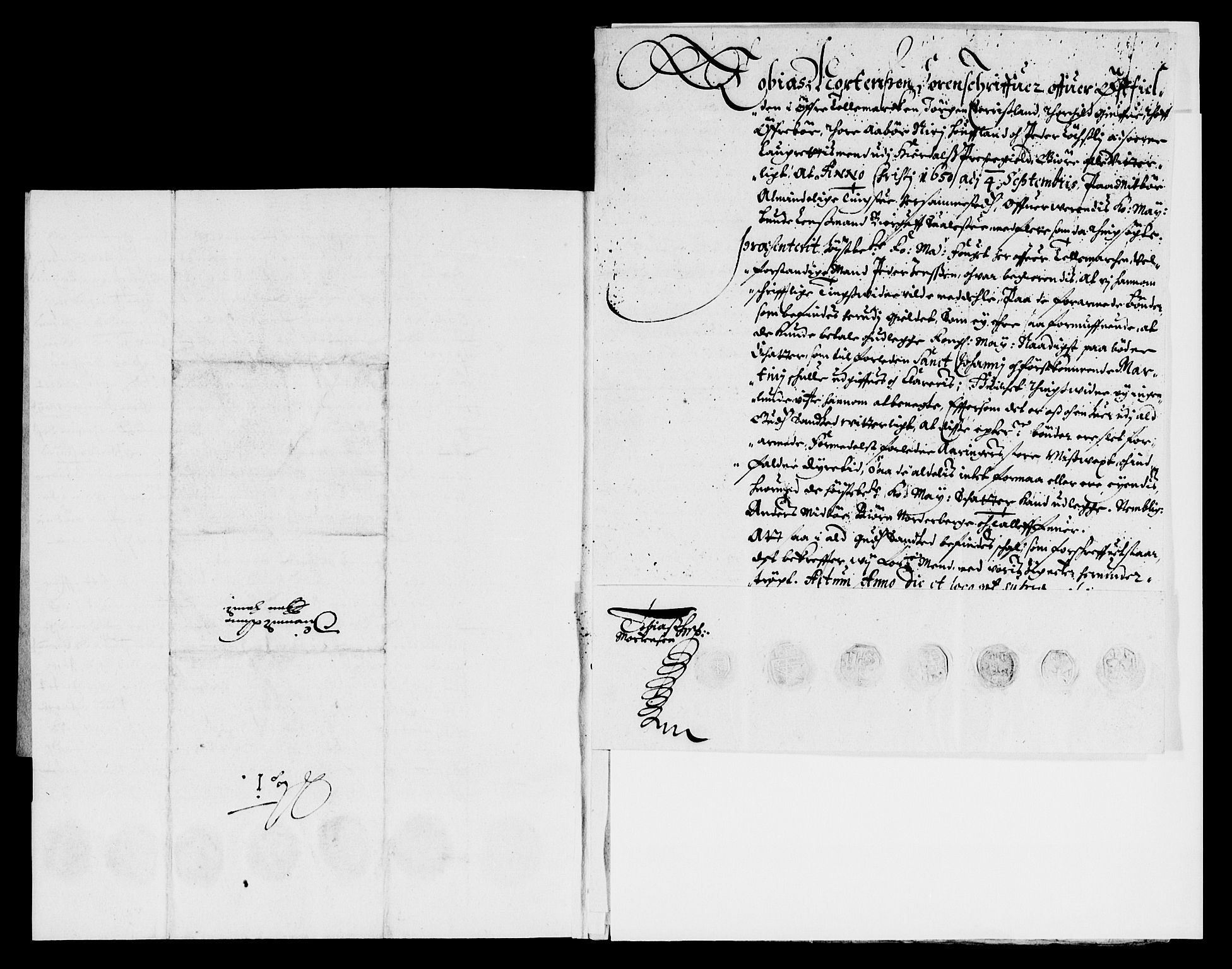 Rentekammeret inntil 1814, Reviderte regnskaper, Lensregnskaper, AV/RA-EA-5023/R/Rb/Rbp/L0036: Bratsberg len, 1649-1651