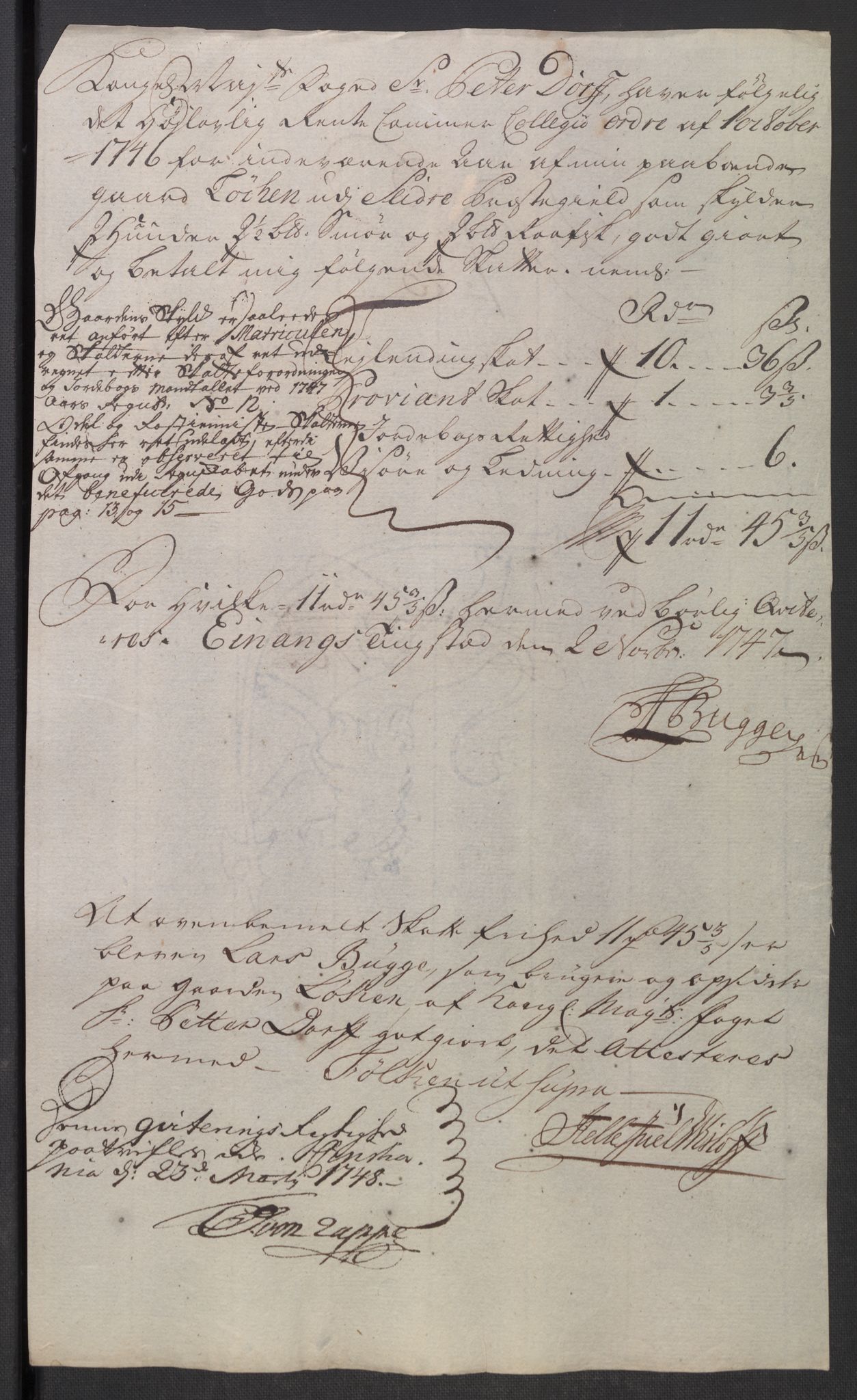 Rentekammeret inntil 1814, Reviderte regnskaper, Fogderegnskap, AV/RA-EA-4092/R18/L1346: Fogderegnskap Hadeland, Toten og Valdres, 1747-1748, s. 192