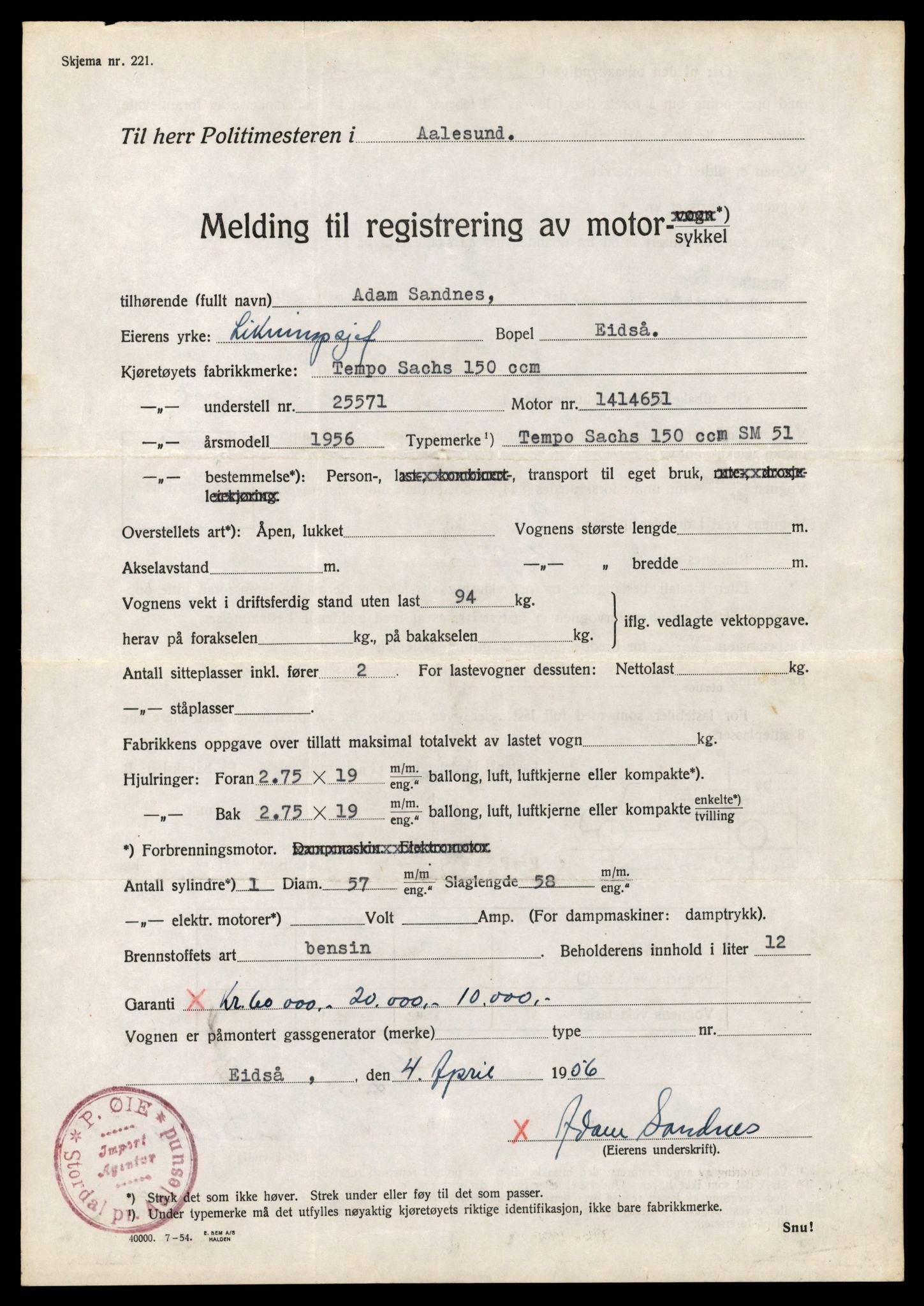 Møre og Romsdal vegkontor - Ålesund trafikkstasjon, AV/SAT-A-4099/F/Fe/L0039: Registreringskort for kjøretøy T 13361 - T 13530, 1927-1998, s. 1641