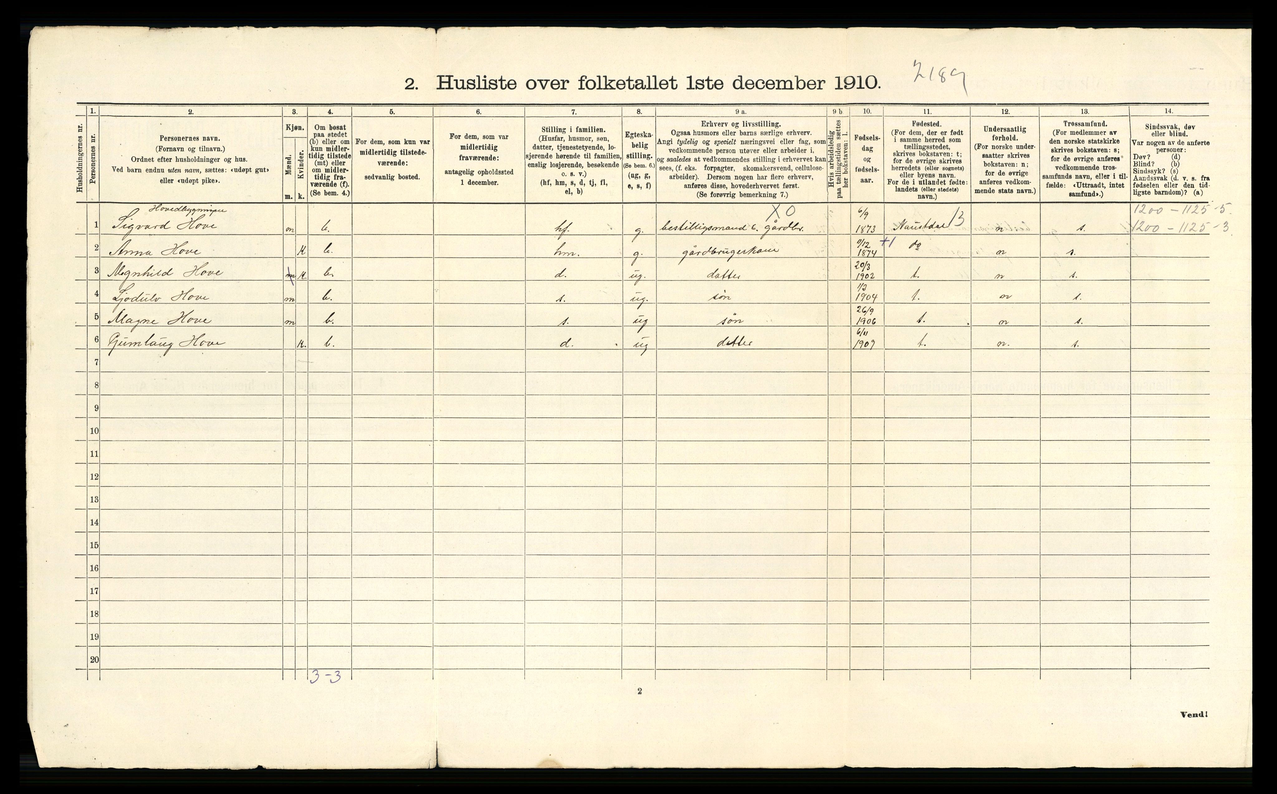RA, Folketelling 1910 for 1432 Førde herred, 1910, s. 46