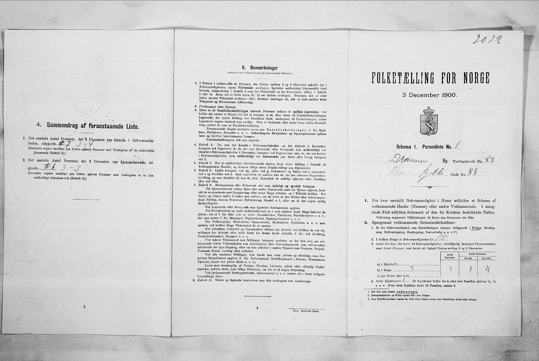 RA, Folketelling 1900 for 0602 Drammen kjøpstad, 1900, s. 9068