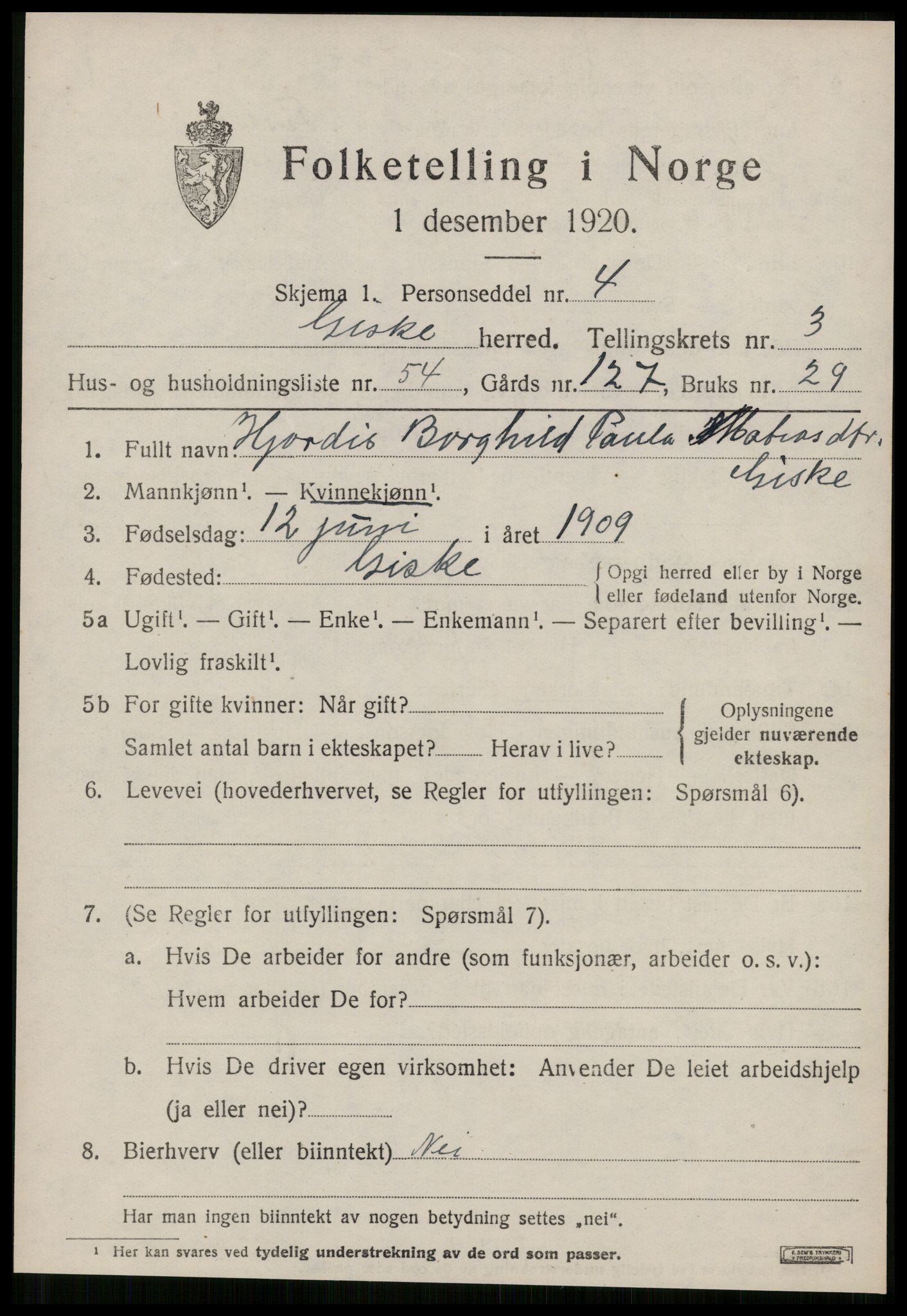 SAT, Folketelling 1920 for 1532 Giske herred, 1920, s. 2590