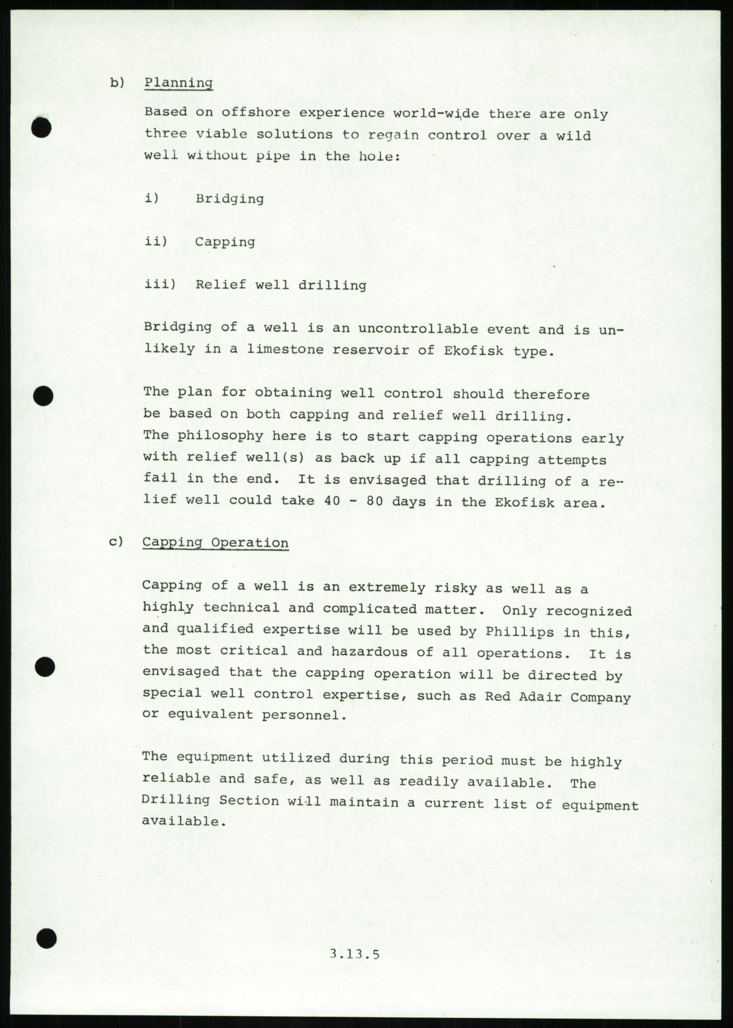 Justisdepartementet, Granskningskommisjonen ved Alexander Kielland-ulykken 27.3.1980, AV/RA-S-1165/D/L0016: O Beredskapsplaner (Doku.liste + O1-O3 av 3), 1980-1981, s. 160