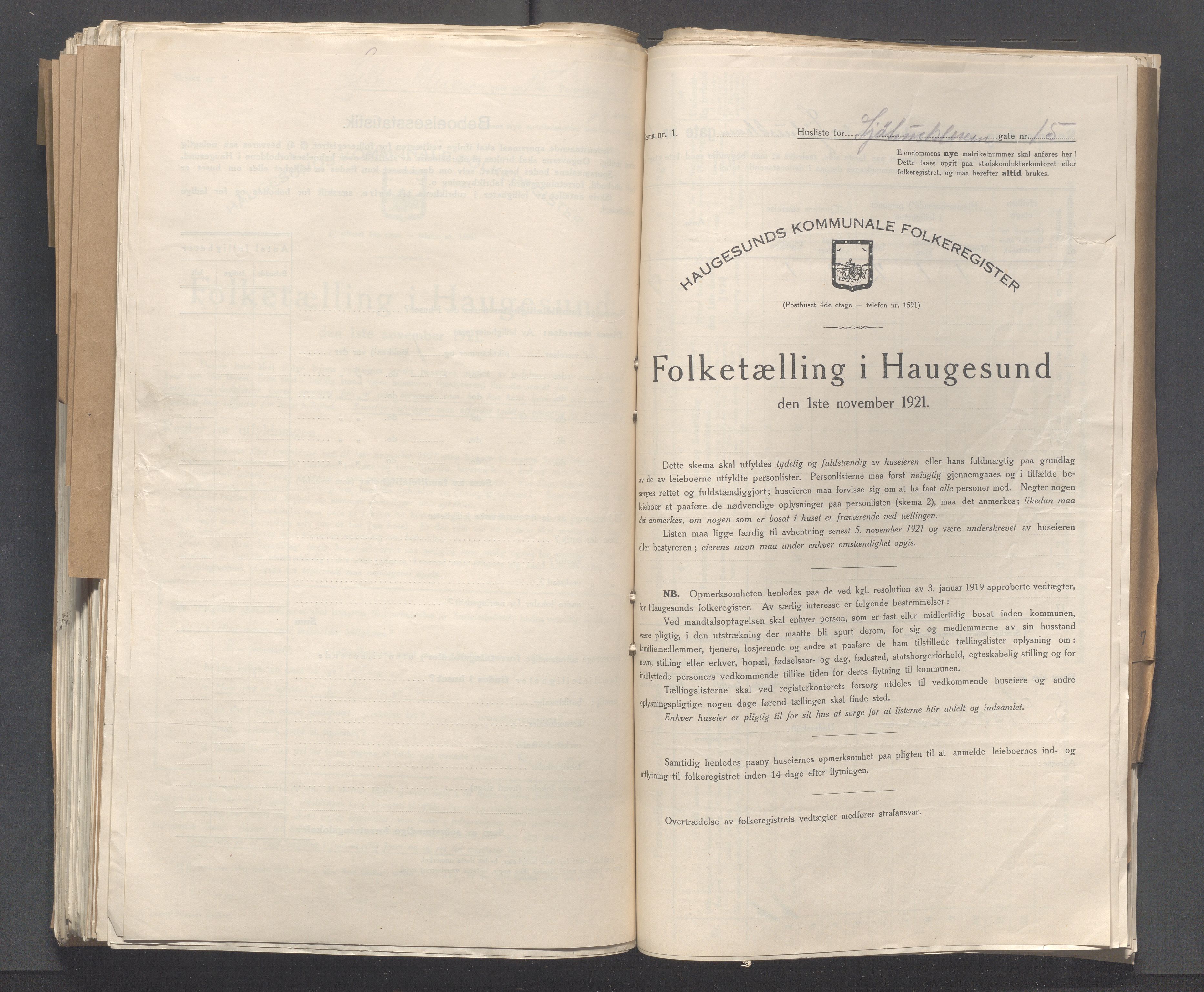 IKAR, Kommunal folketelling 1.11.1921 for Haugesund, 1921, s. 6570