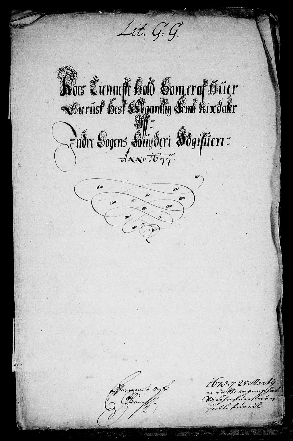 Rentekammeret inntil 1814, Reviderte regnskaper, Stiftamtstueregnskaper, Bergen stiftamt, AV/RA-EA-6043/R/Rc/L0049: Bergen stiftamt, 1675-1677