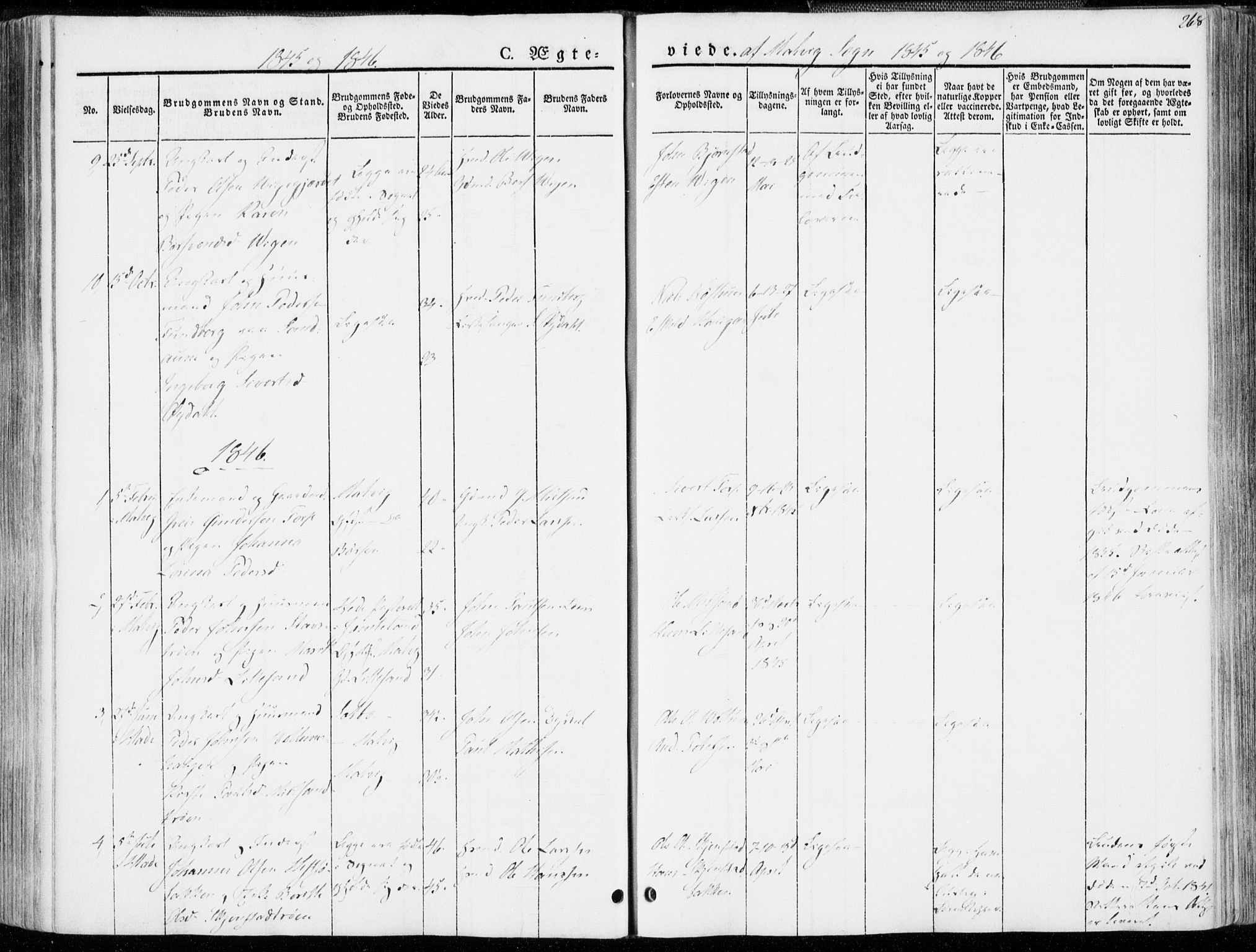Ministerialprotokoller, klokkerbøker og fødselsregistre - Sør-Trøndelag, AV/SAT-A-1456/606/L0290: Ministerialbok nr. 606A05, 1841-1847, s. 268